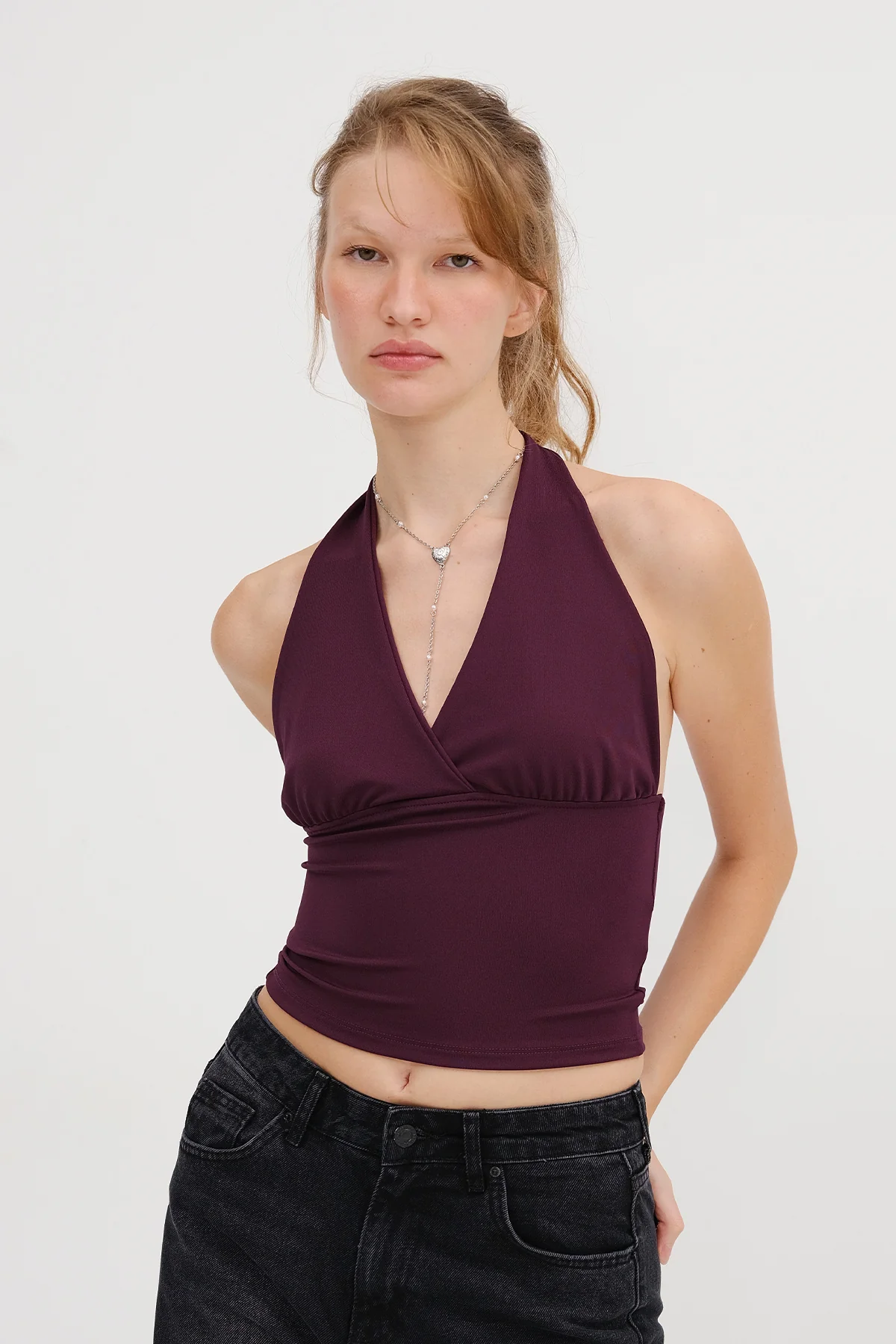 Halter Neck Crop Blouse - Image 26