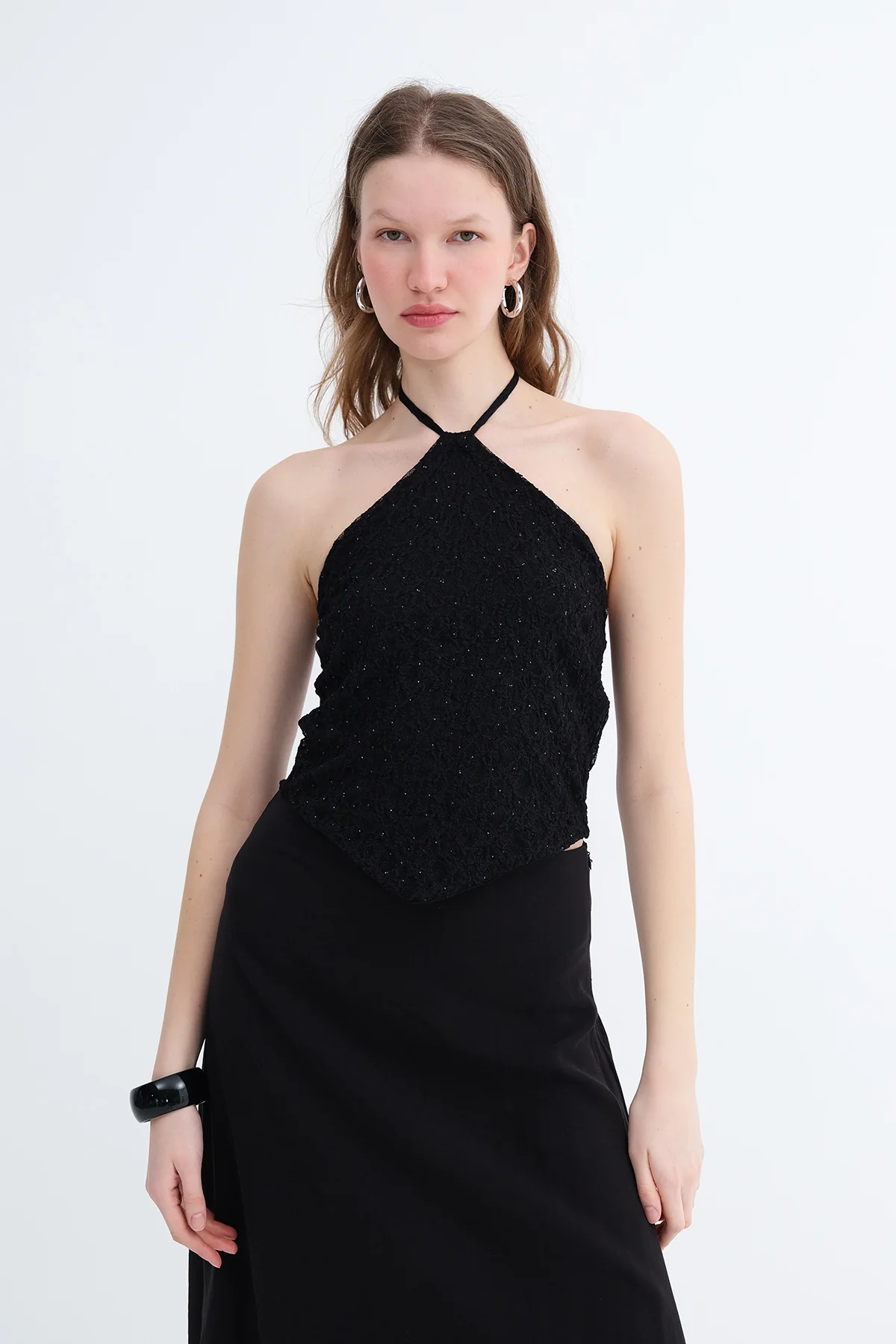 Halter Neck Embellished Bustier - Image 3