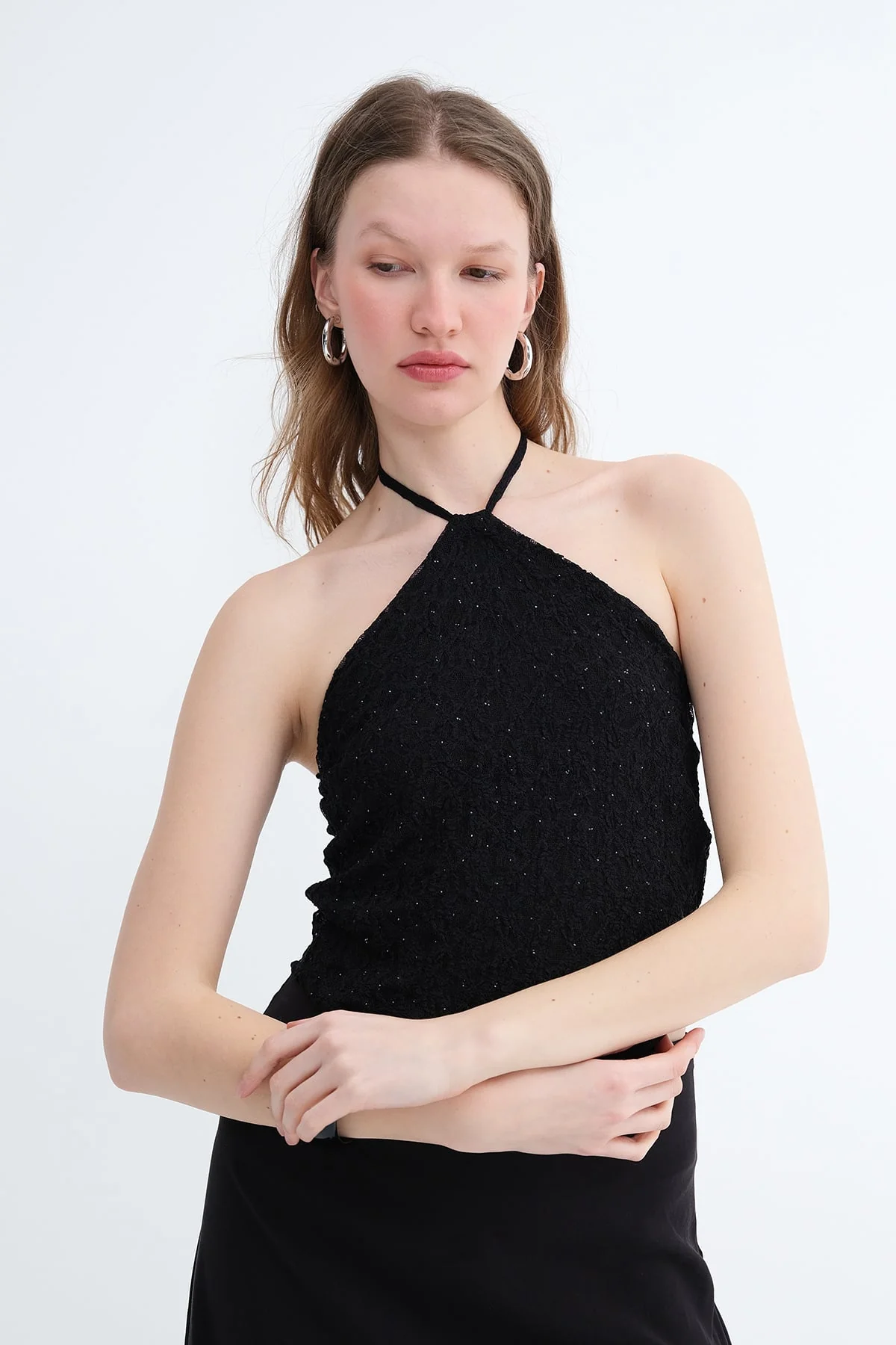 Halter Neck Embellished Bustier - Image 6