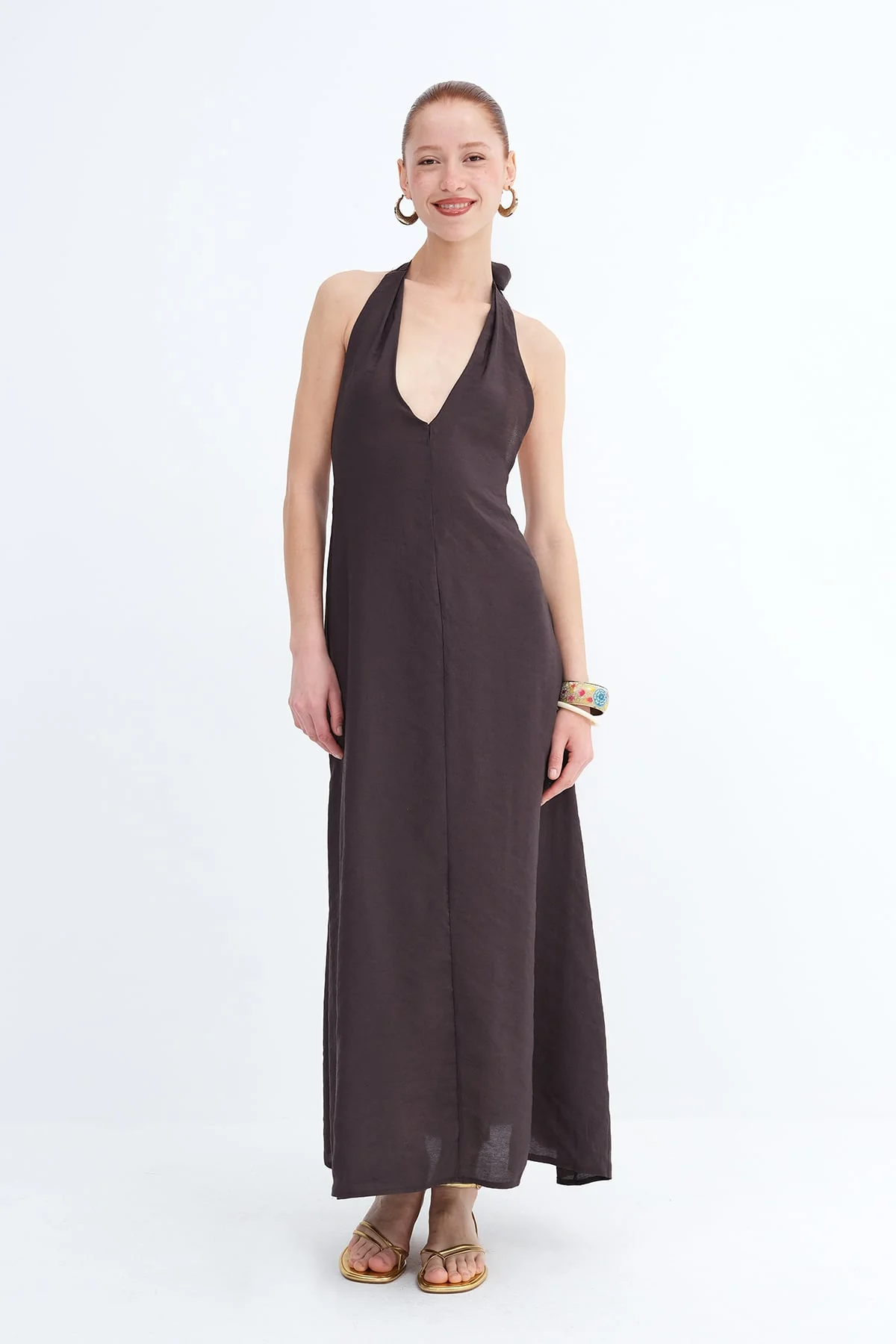 Halter Neck Modal Dress - Image 9