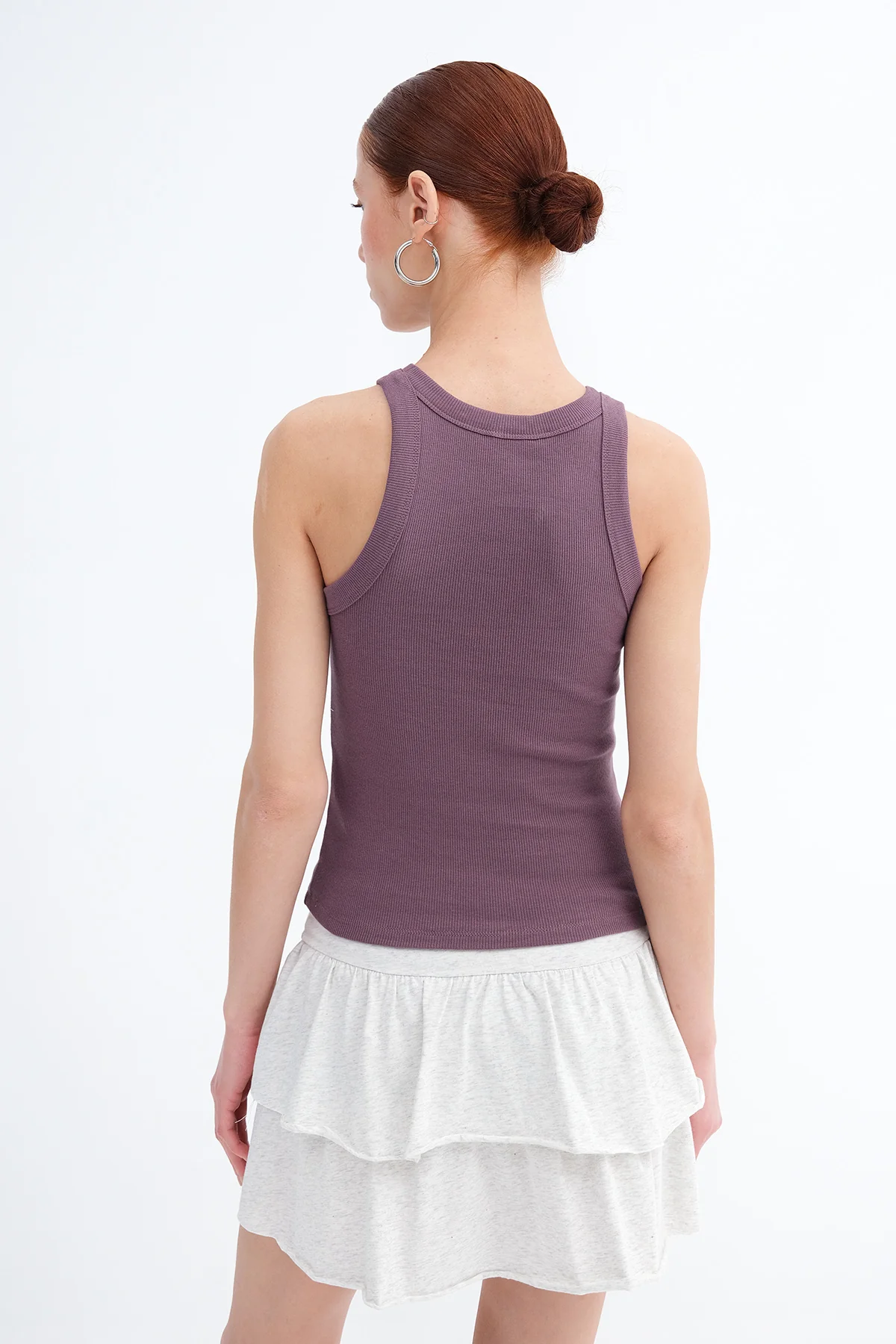 Halter Neck Top With Ribbed - Image 12