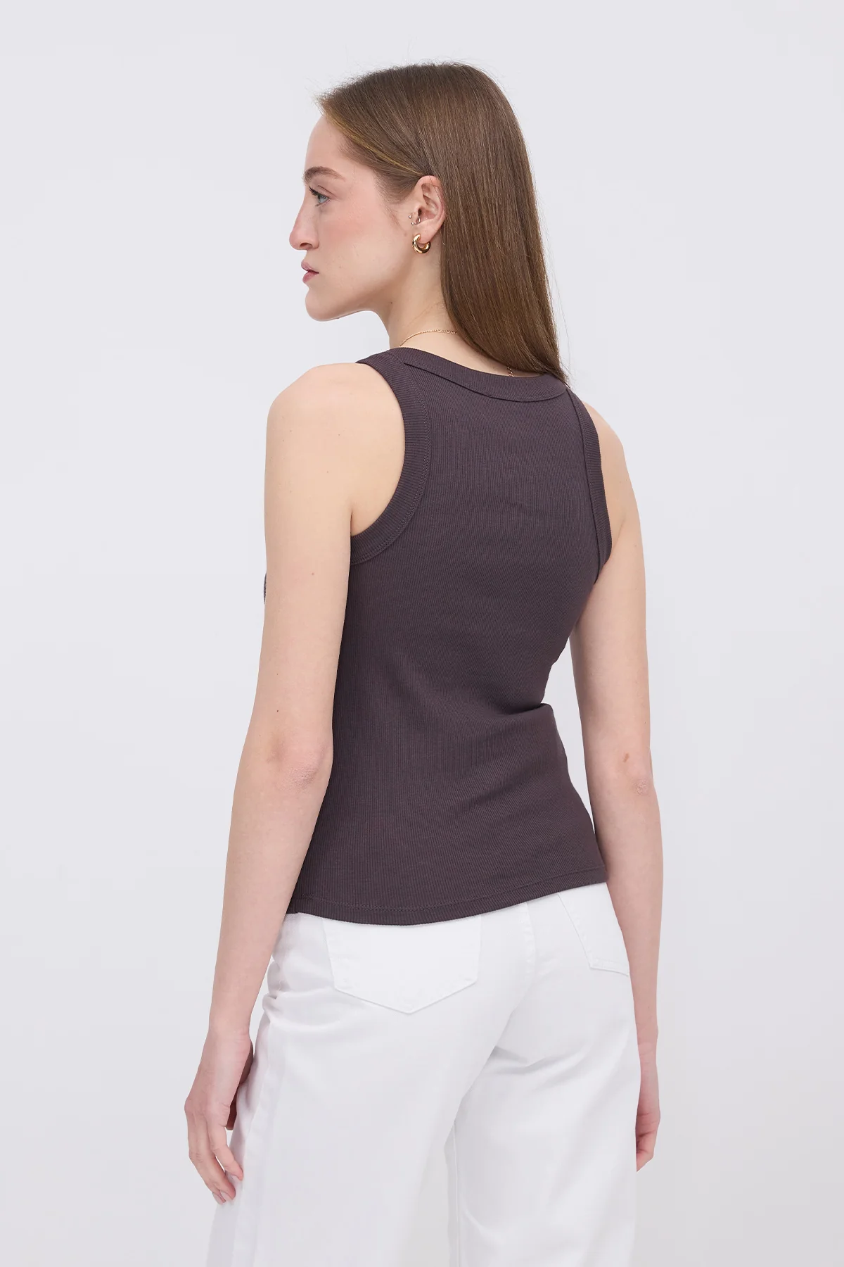 Halter Neck Top With Ribbed - Image 30