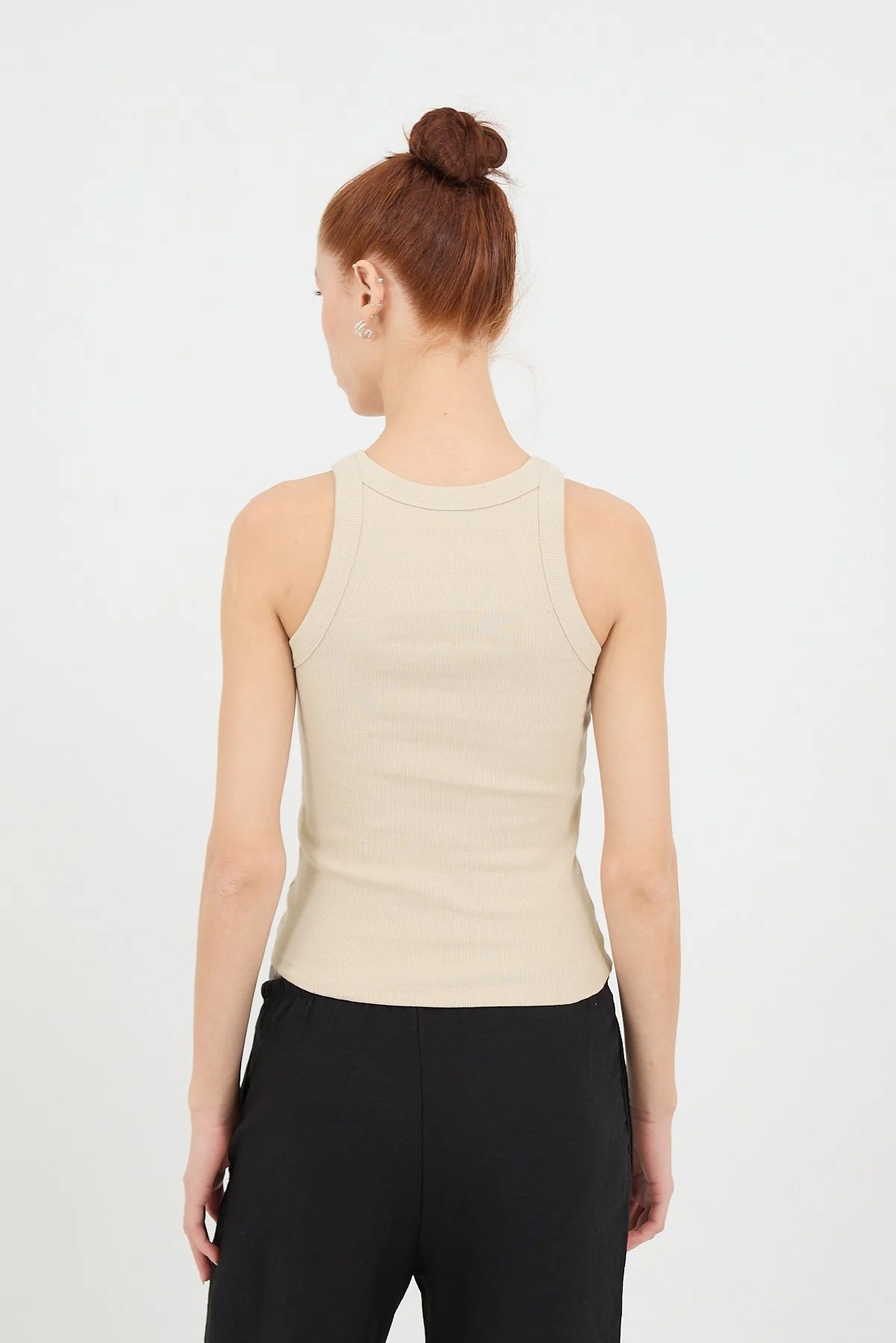 Halter Neck Top With Ribbed - Image 40