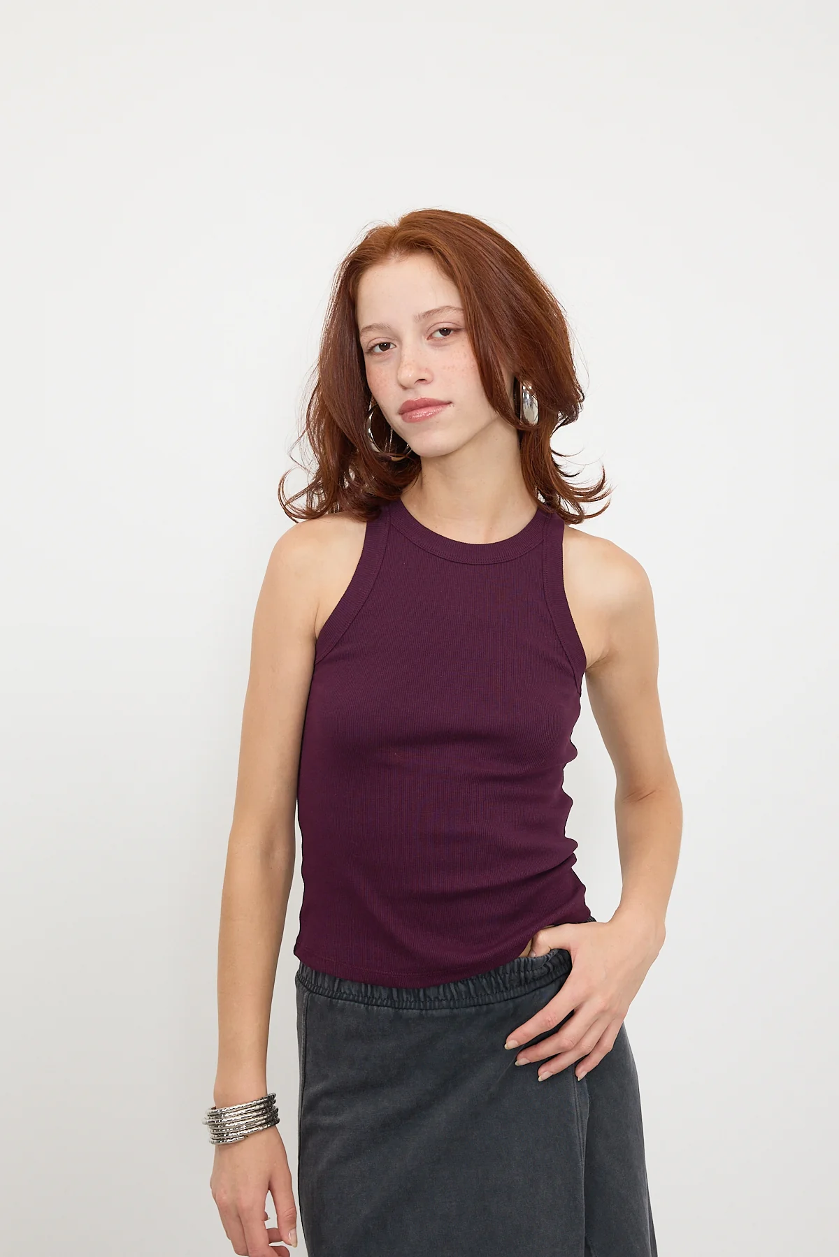 Halter Neck Top With Ribbed - Image 46