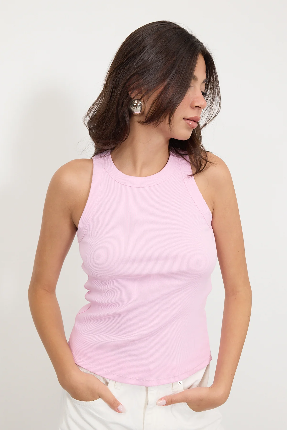 Halter Neck Top With Ribbed - Image 52