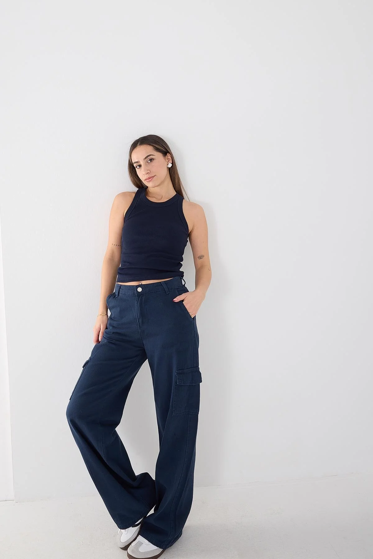 Halter Neck Top With Ribbed - Image 78