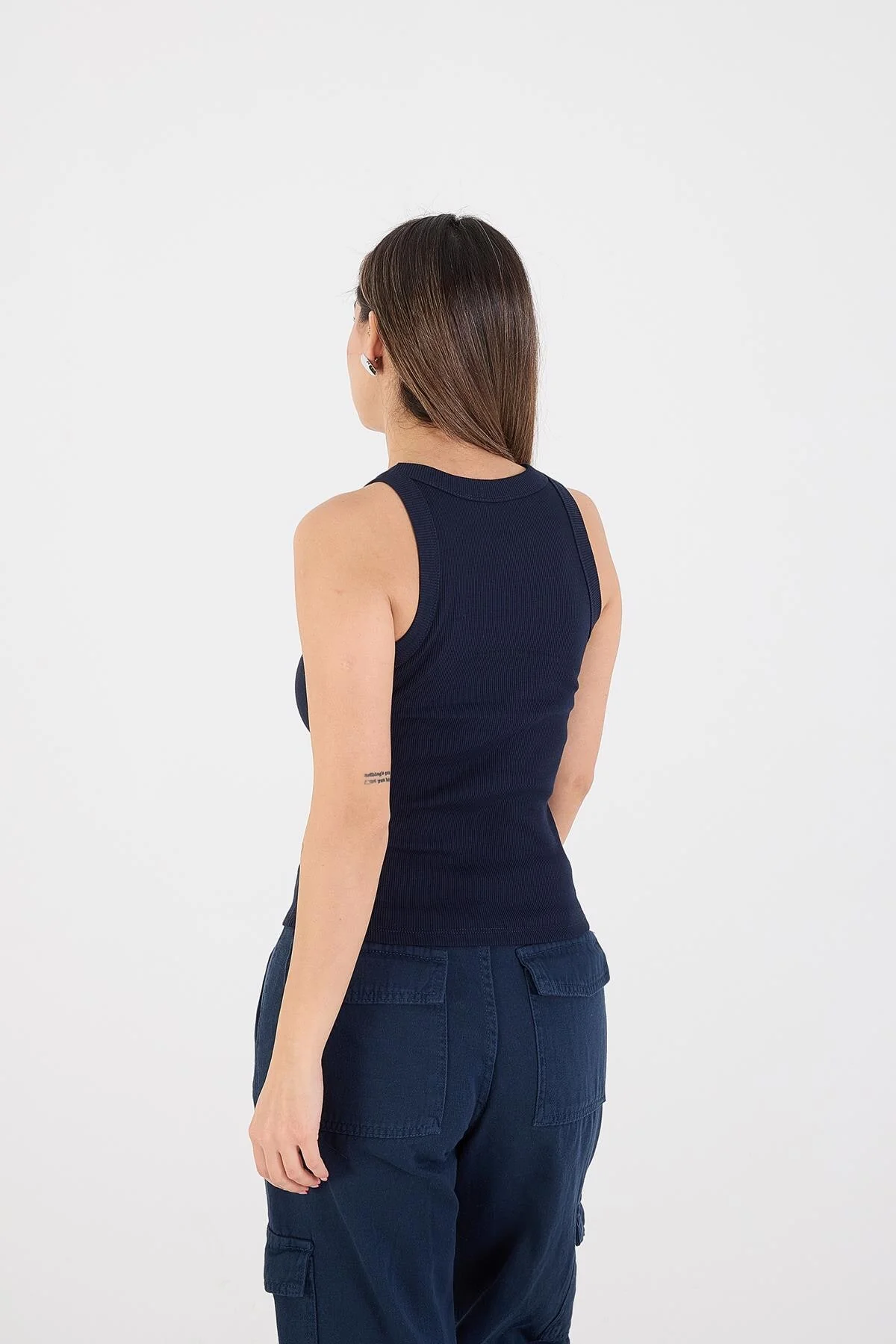 Halter Neck Top With Ribbed - Image 81