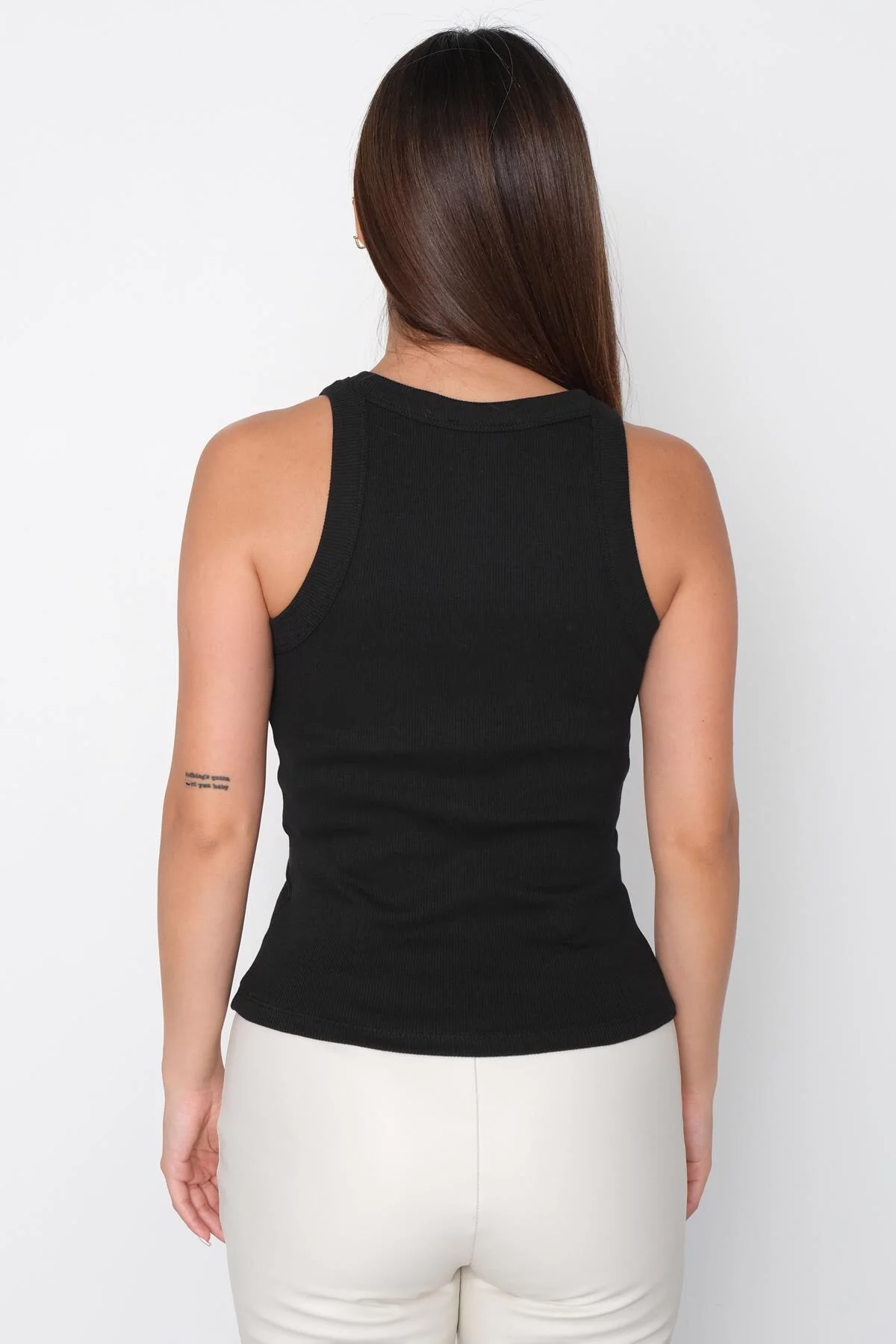 Halter Neck Top With Ribbed - Image 96