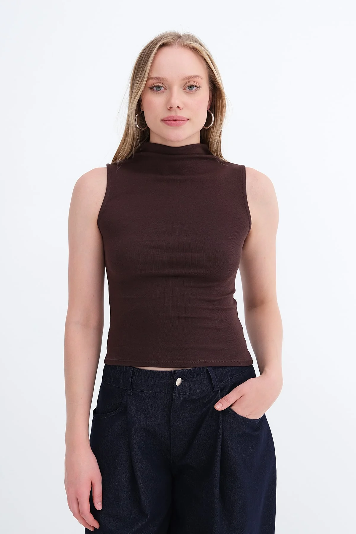 High Neck Tank Top
