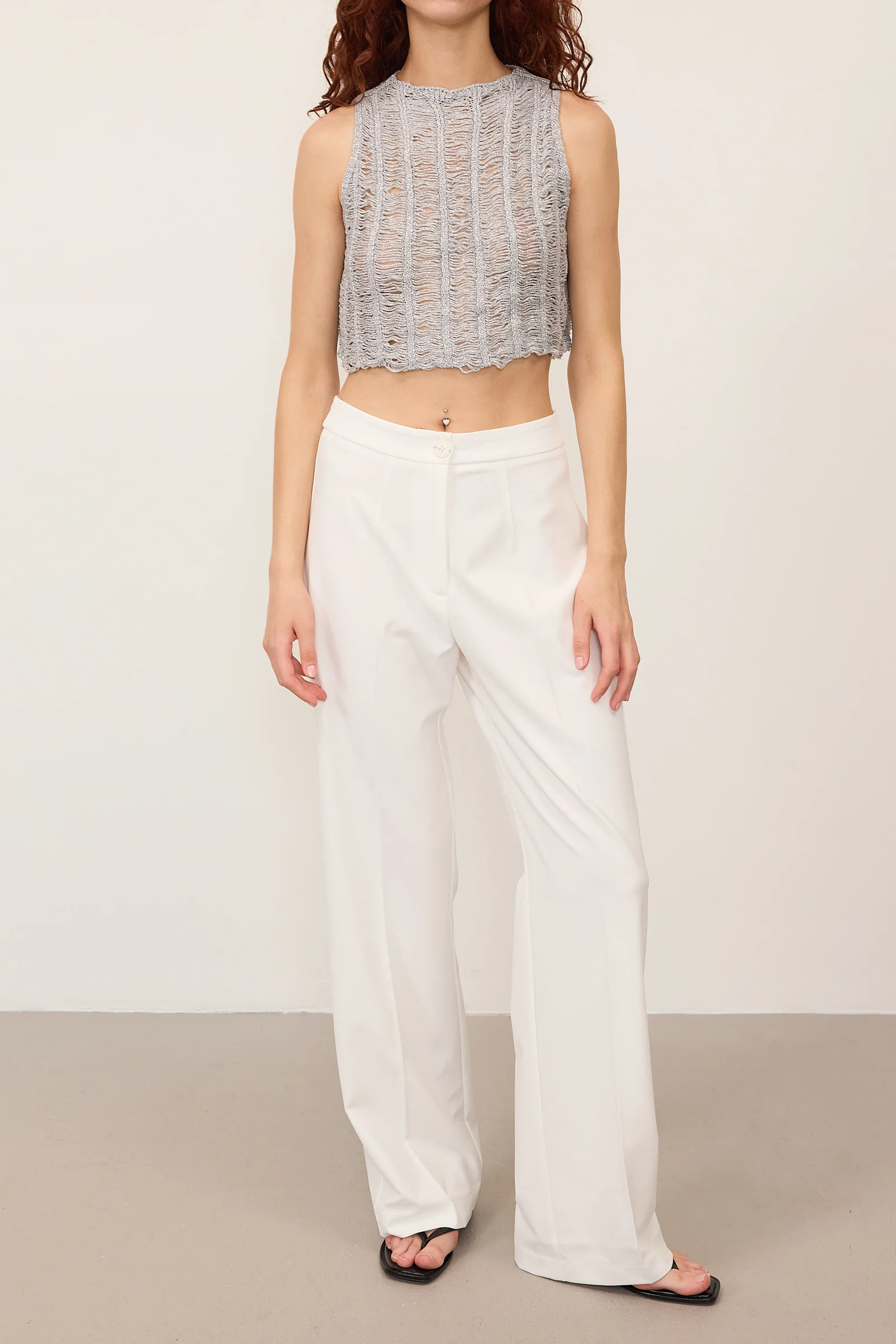 High-Waisted Wide Leg Trousers - Image 20
