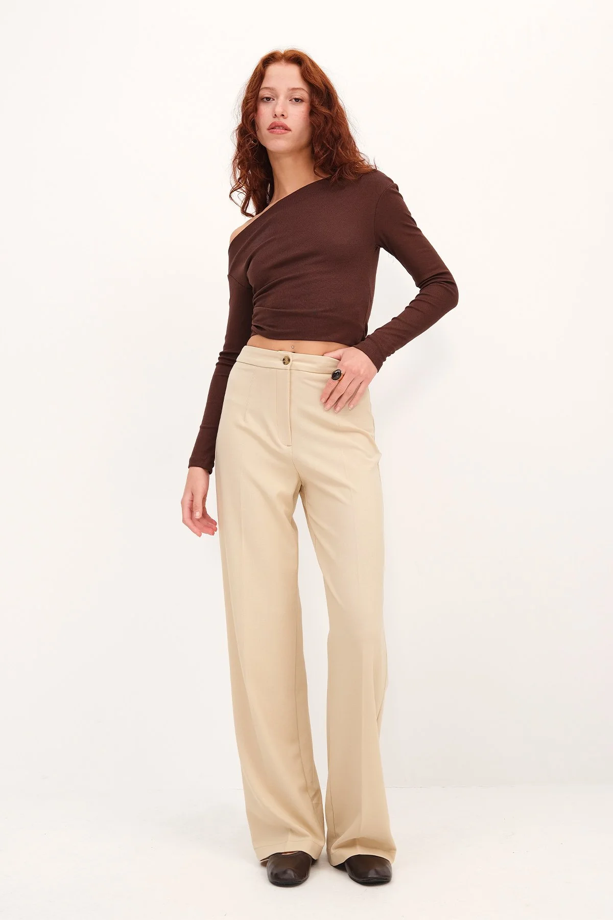High-Waisted Wide Leg Trousers - Image 34