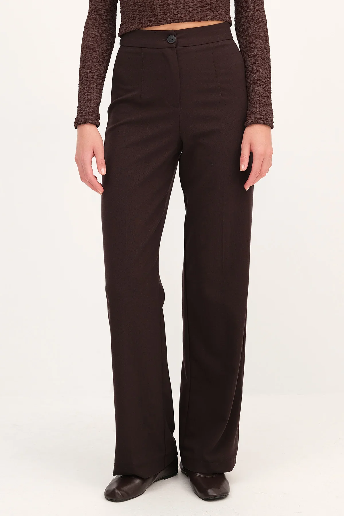 High-Waisted Wide Leg Trousers - Image 59