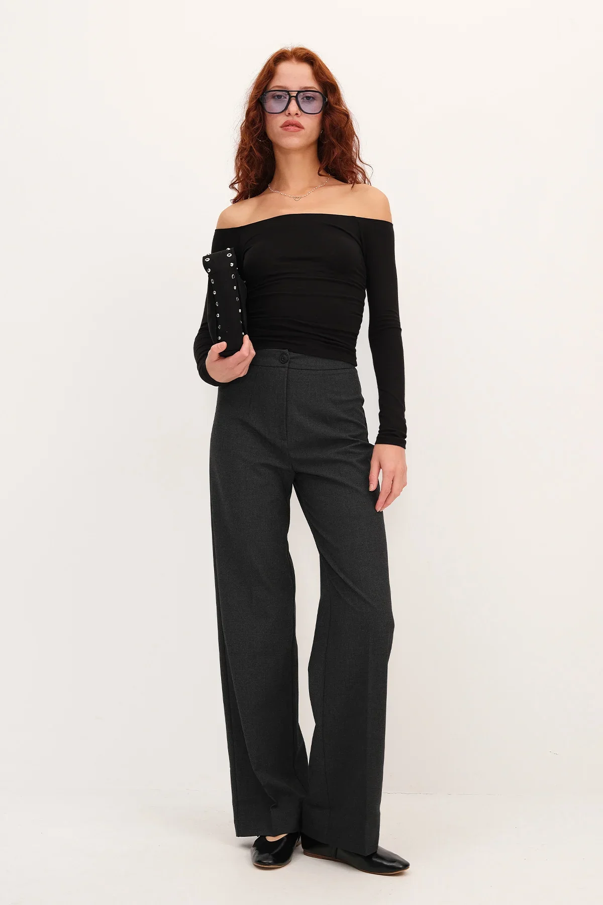 High-Waisted Wide Leg Trousers - Image 64