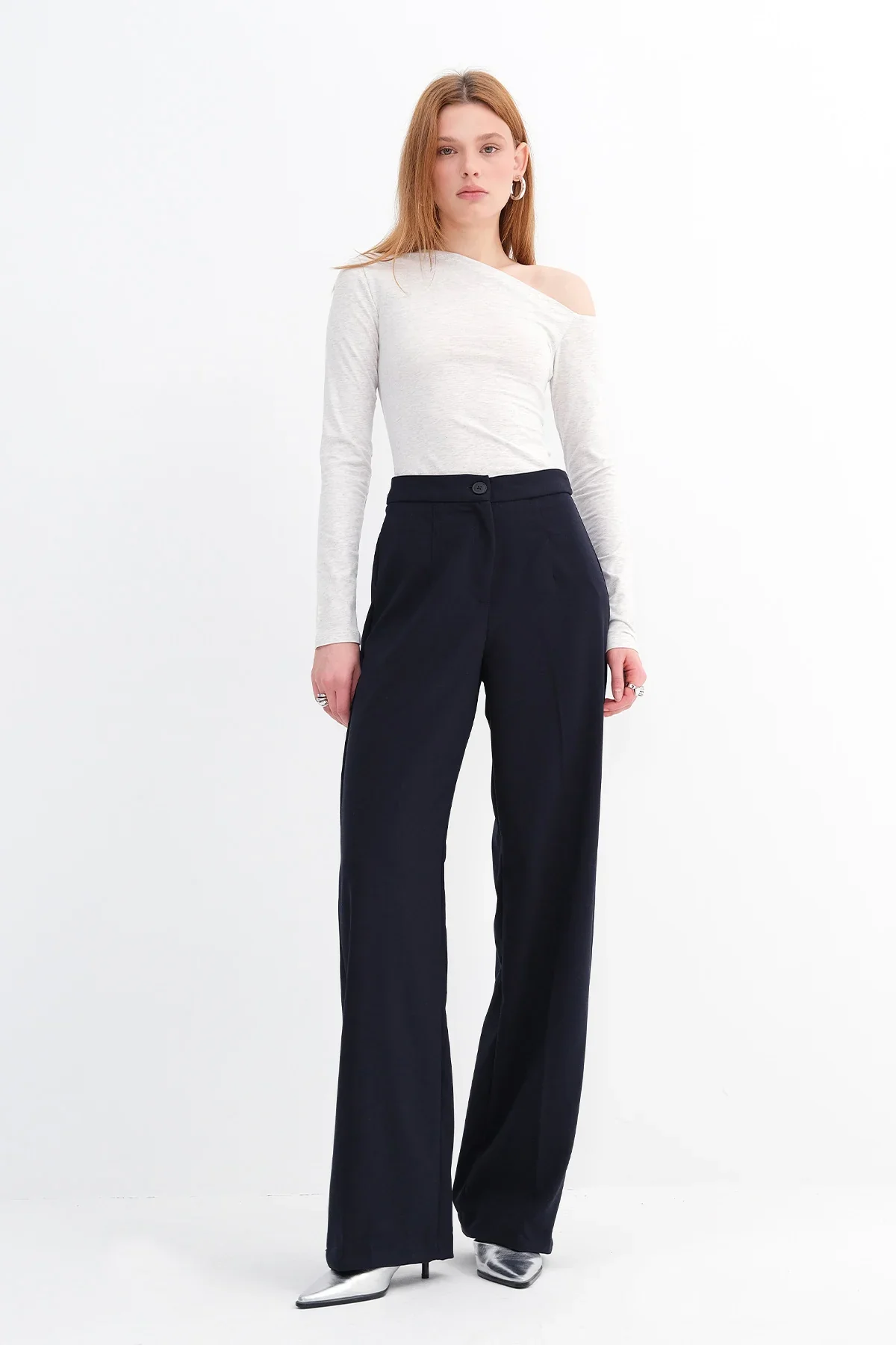 High-Waisted Wide Leg Trousers - Image 70