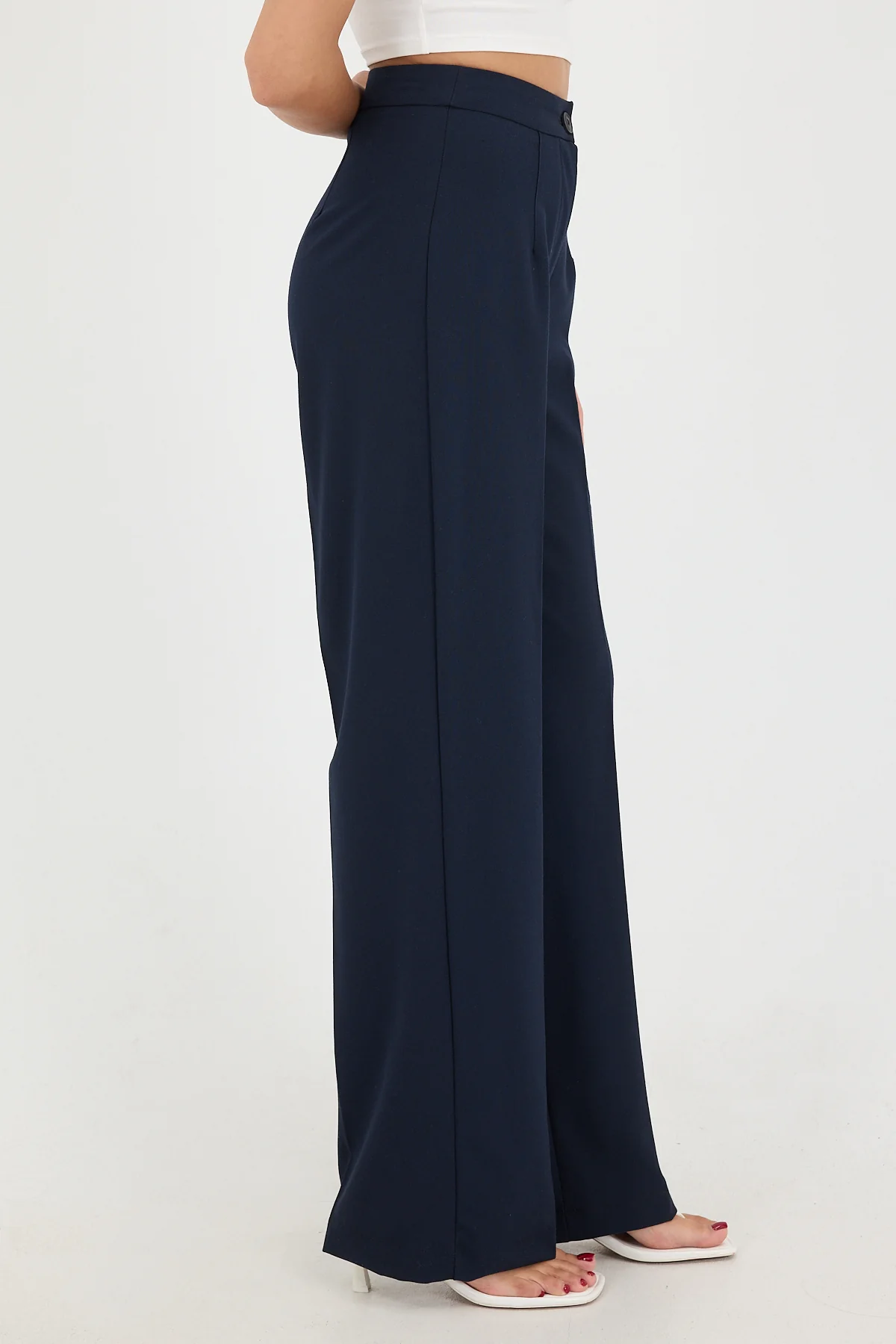 High-Waisted Wide Leg Trousers - Image 9