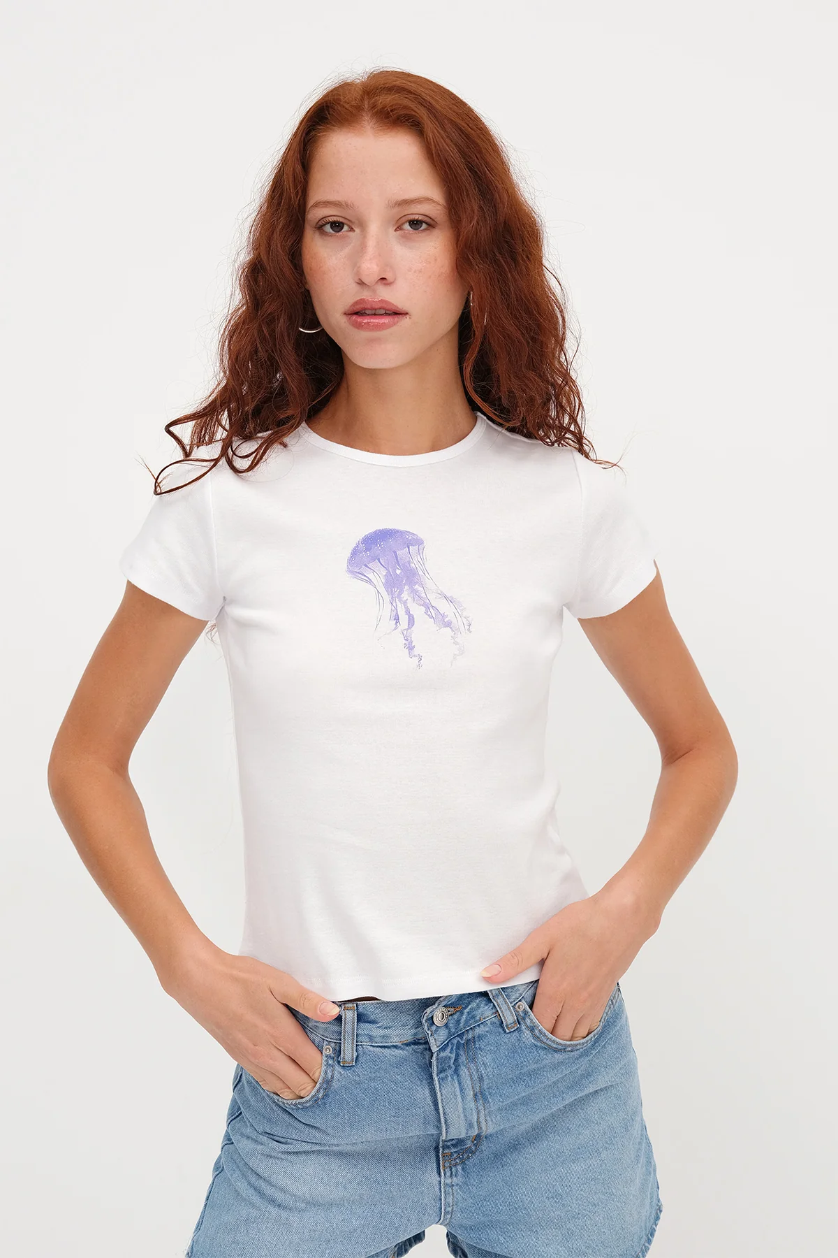 Jellyfish Print T-shirt - Image 2