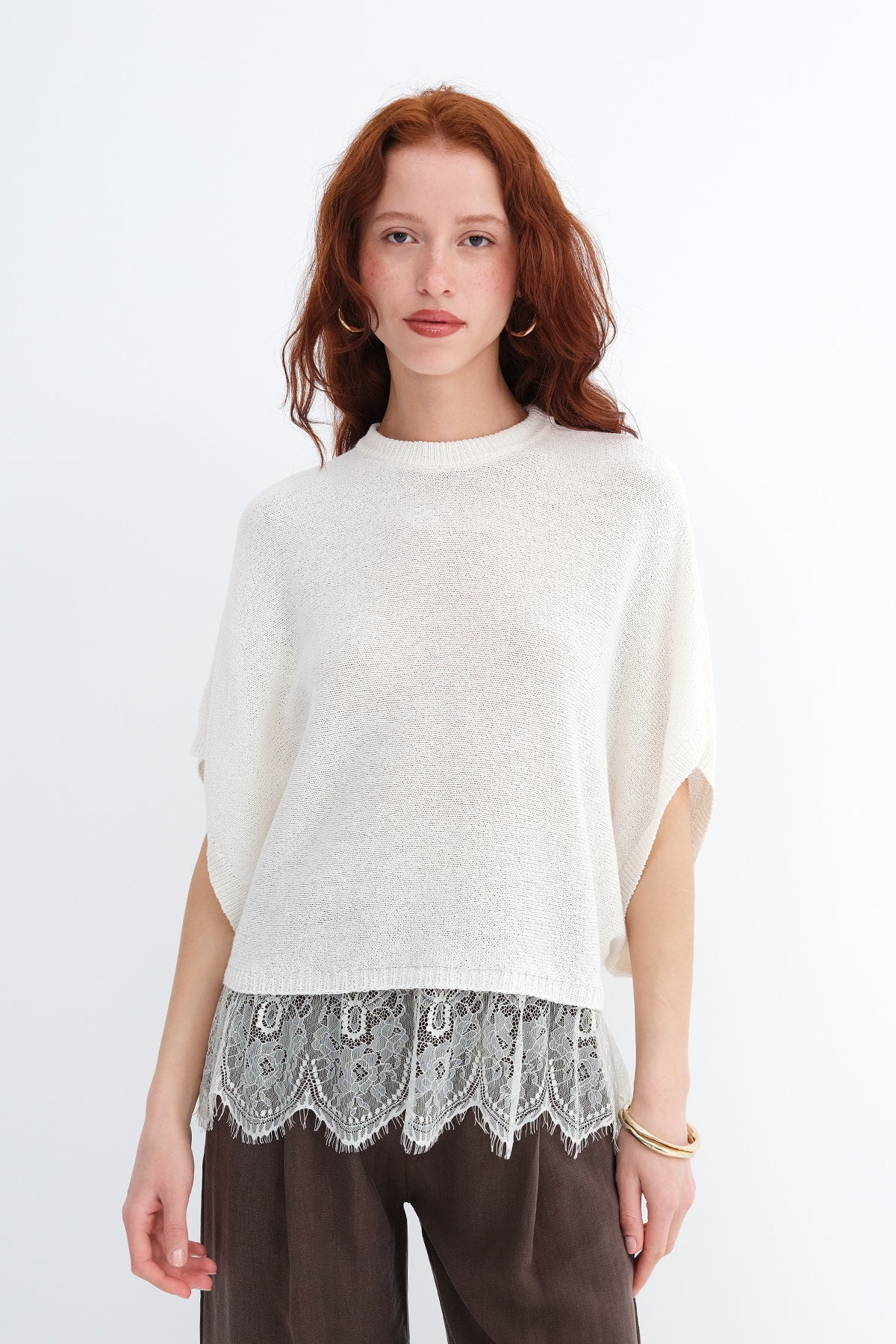 Lace Hem Knitwear - Image 3