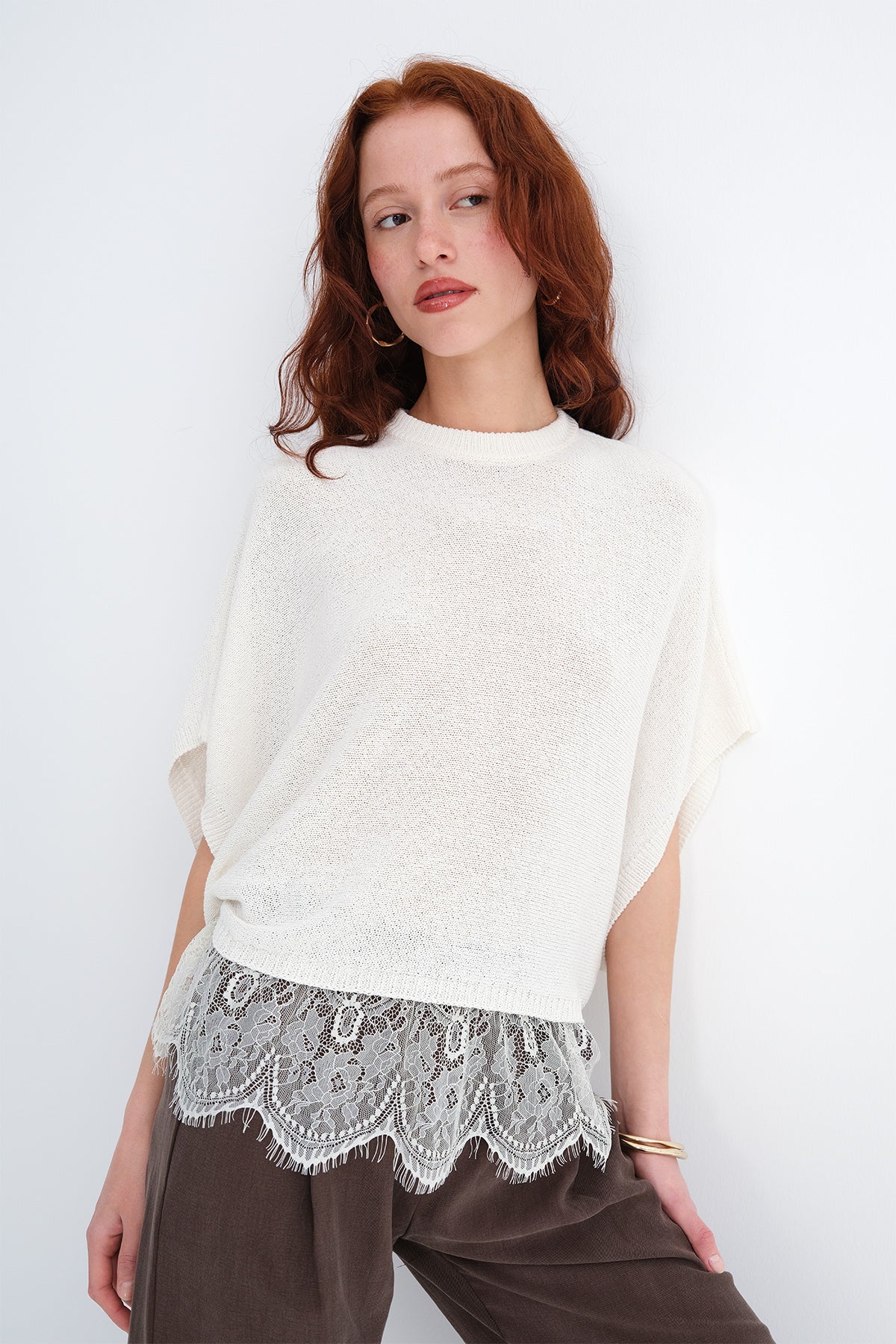 Lace Hem Knitwear - Image 7