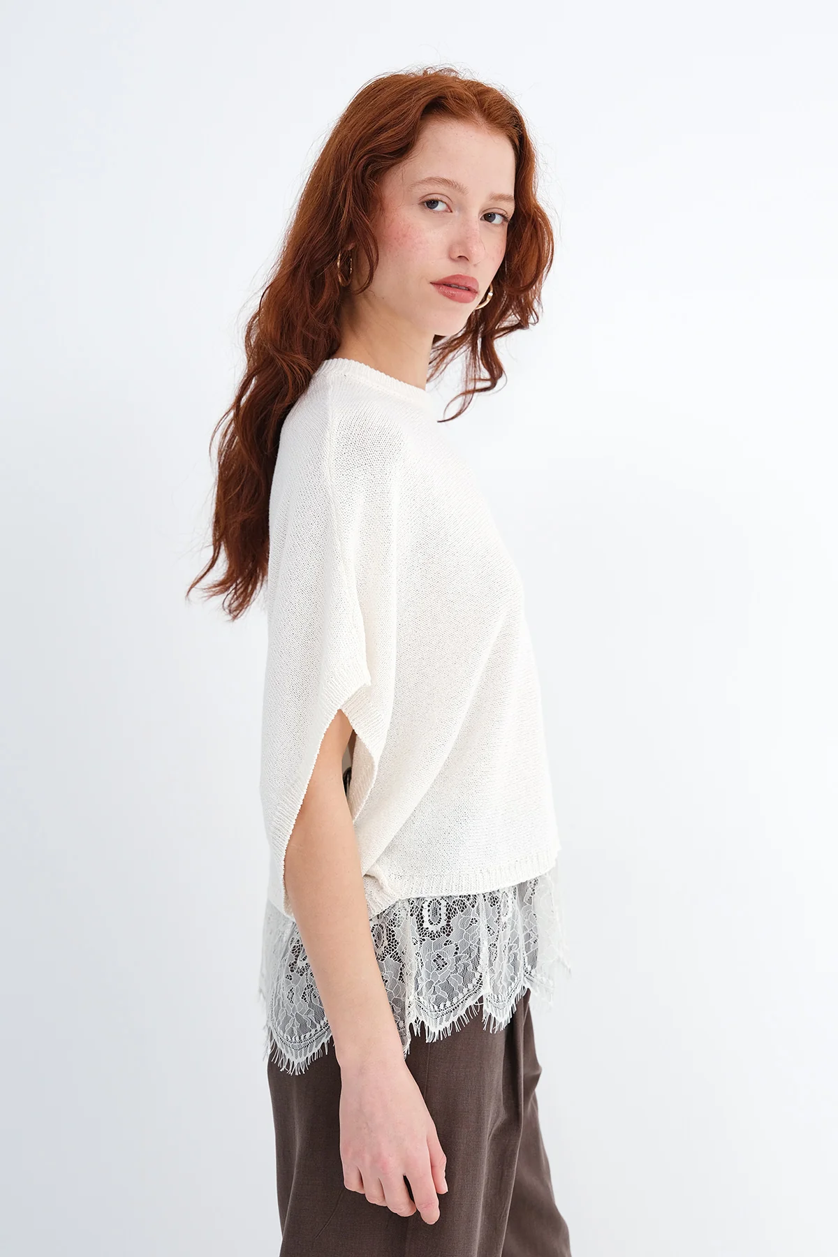 Lace Hem Knitwear - Image 9