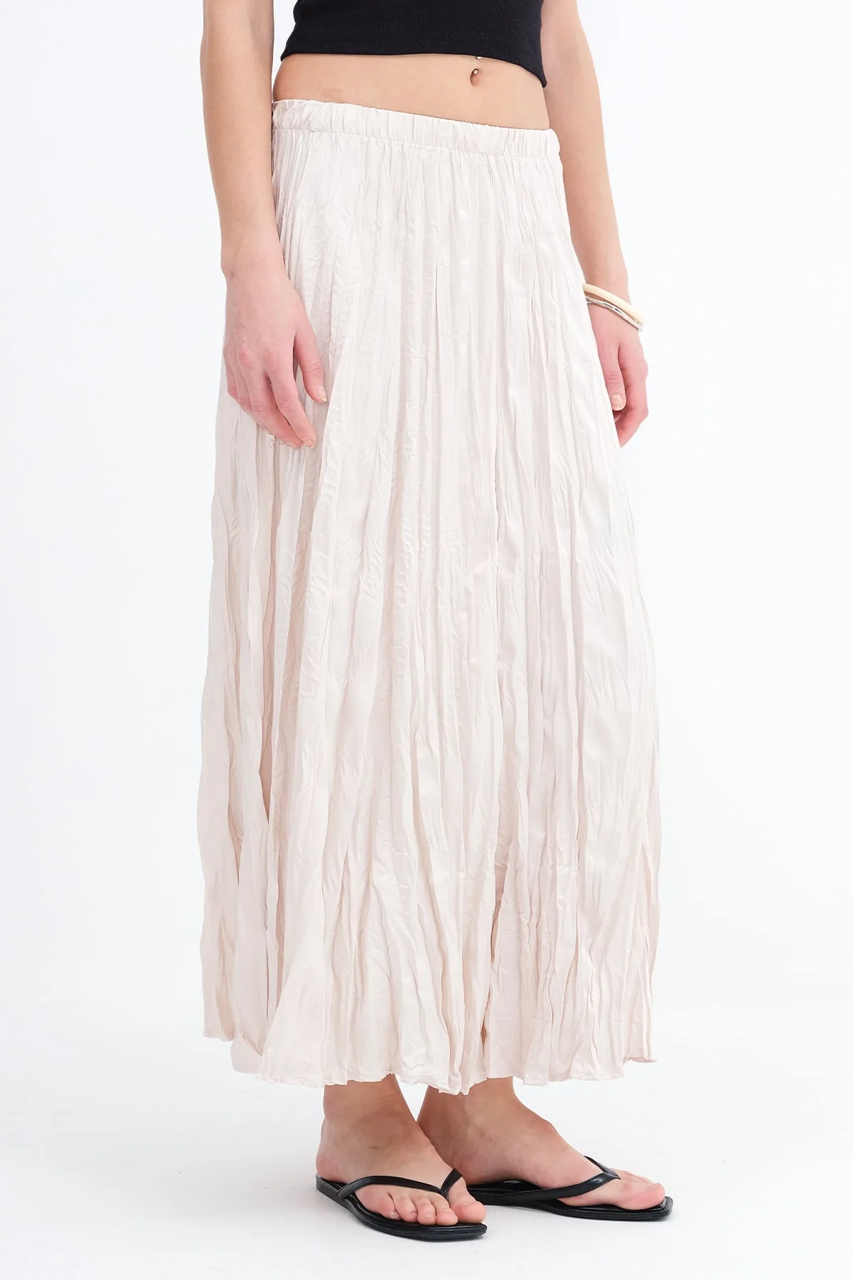 Long Skirt With Elastic Waist - Image 15