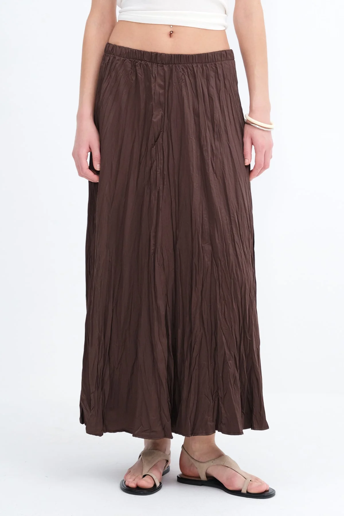 Long Skirt With Elastic Waist - Image 4