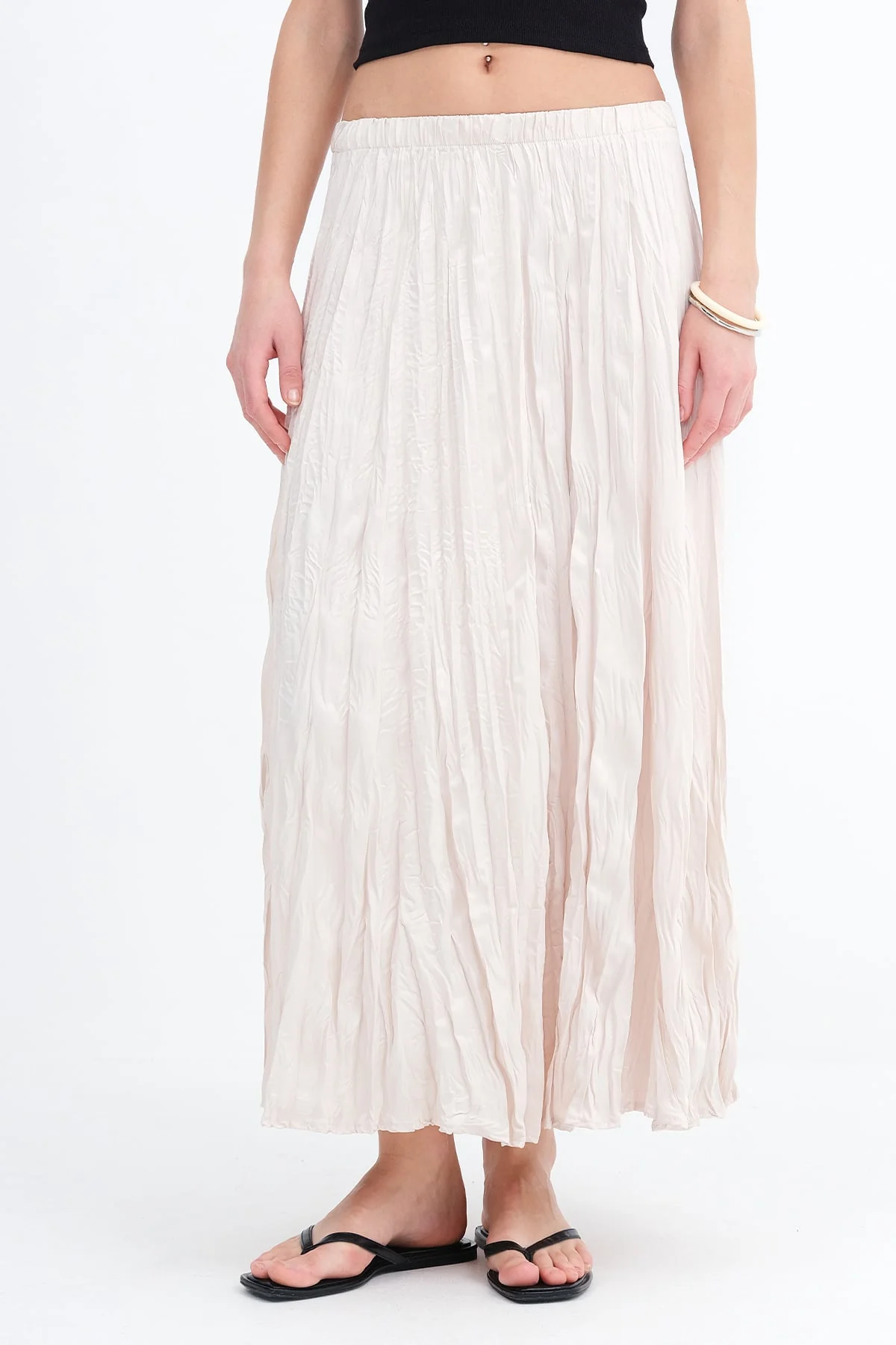 Long Skirt With Elastic Waist - Image 5