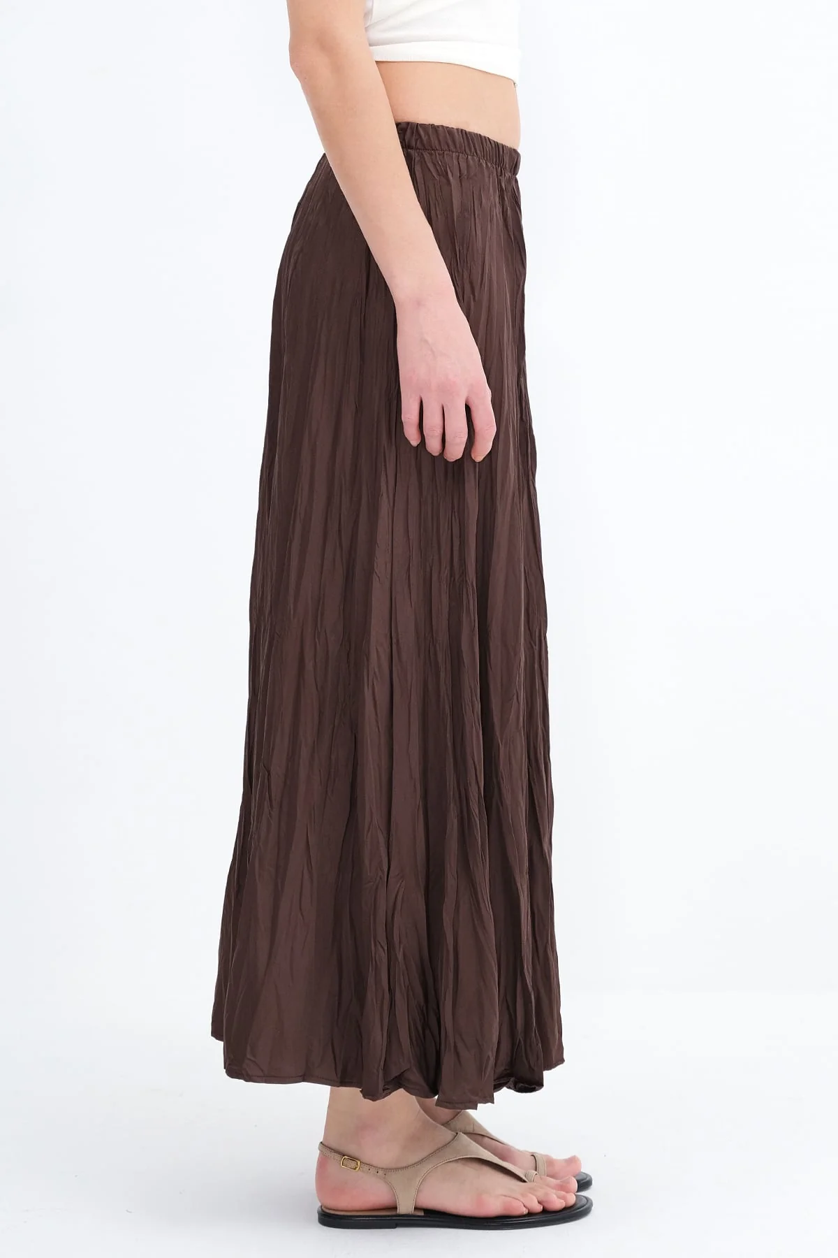 Long Skirt With Elastic Waist - Image 9