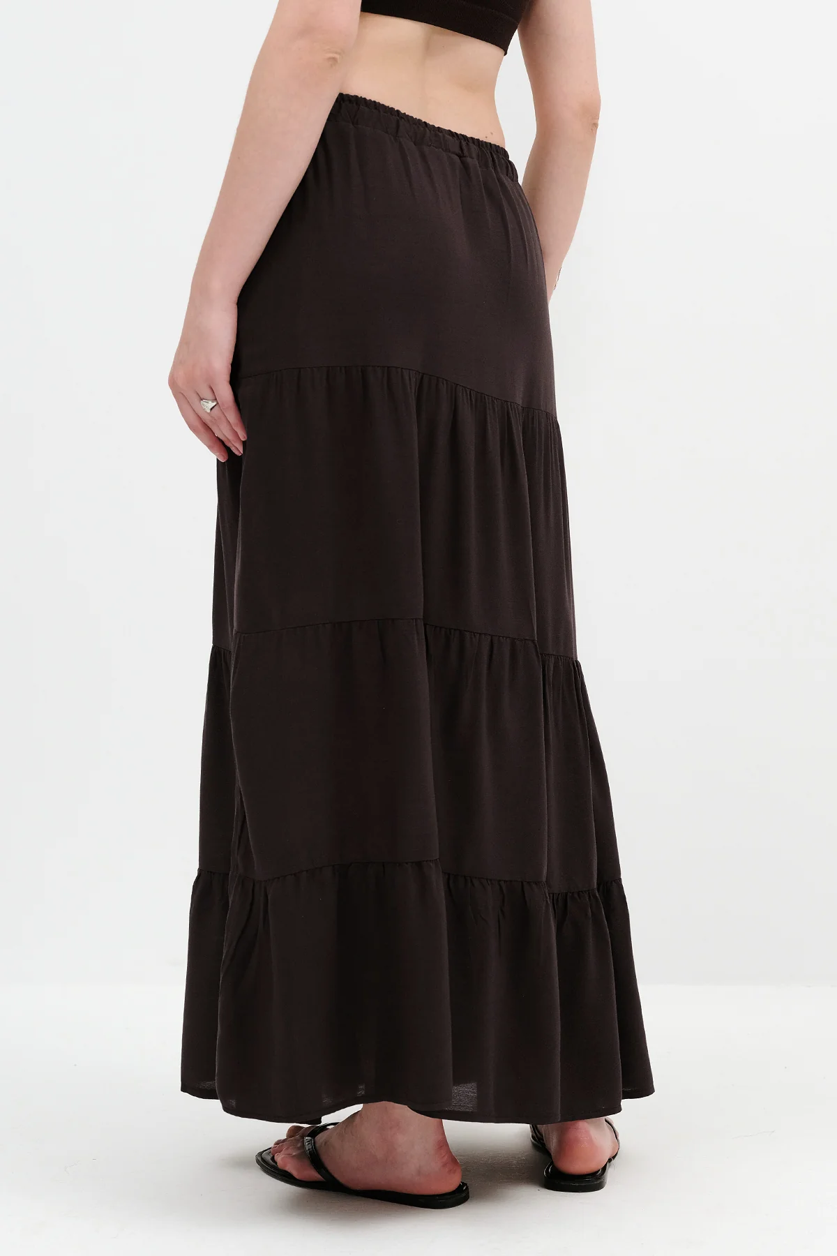 Long Skirt With Elastic Waist - Image 5