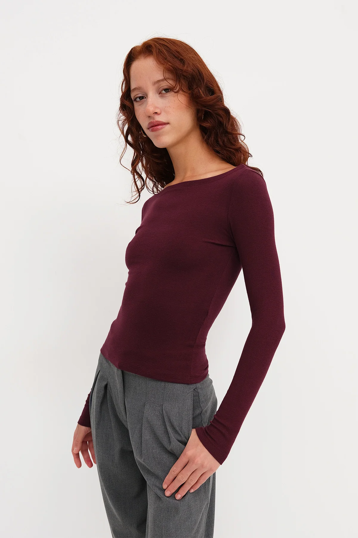 Long Sleeve Modal Blouse - Image 30