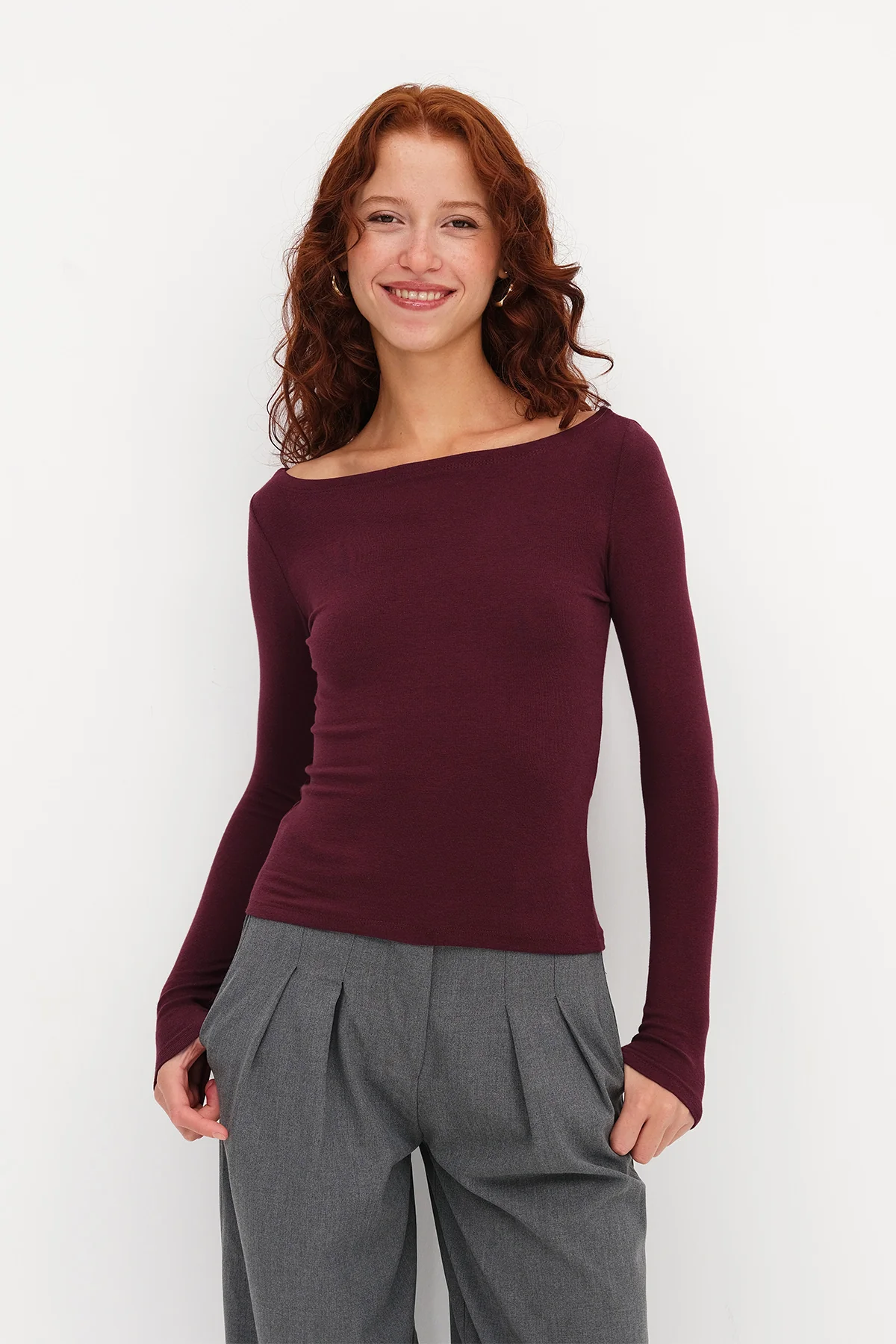 Long Sleeve Modal Blouse - Image 31