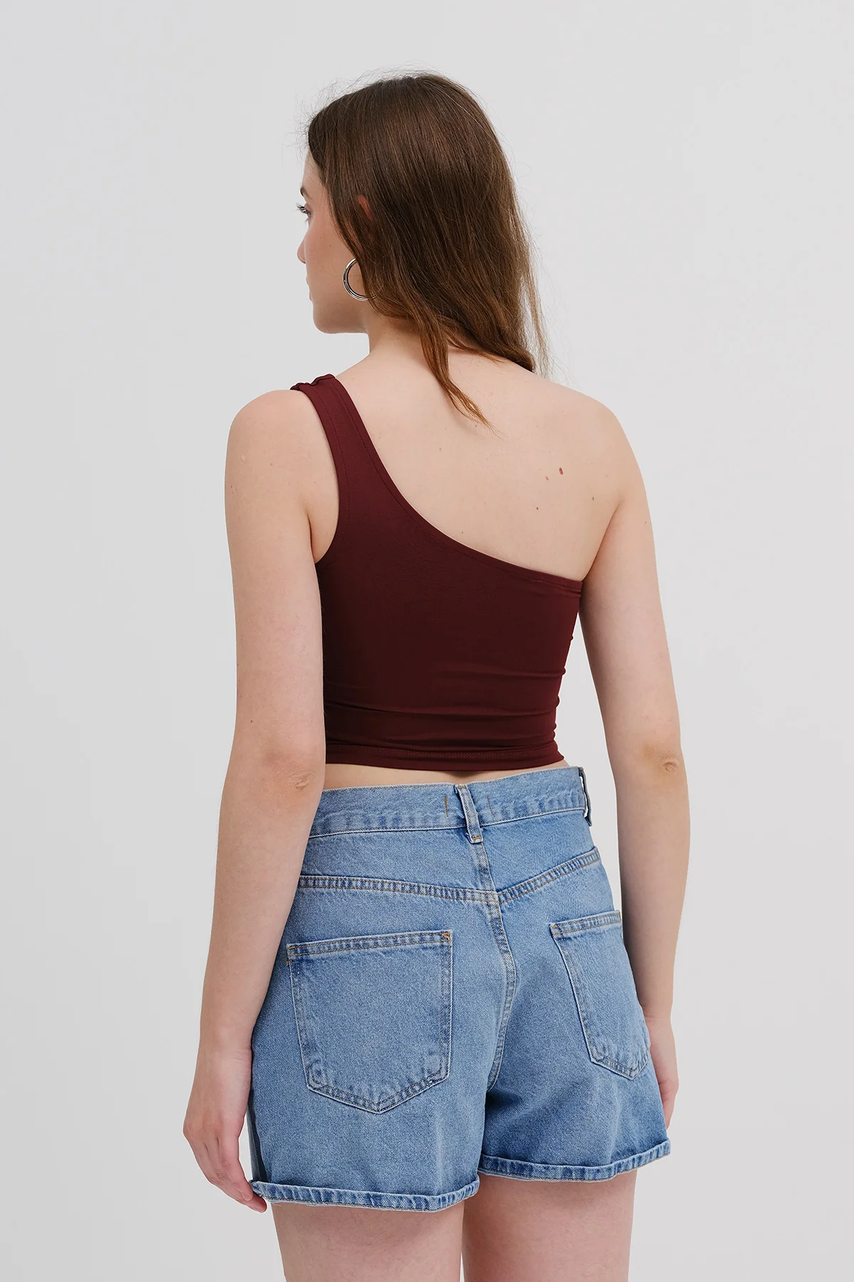One-Shoulder Crop Bustier - Image 4