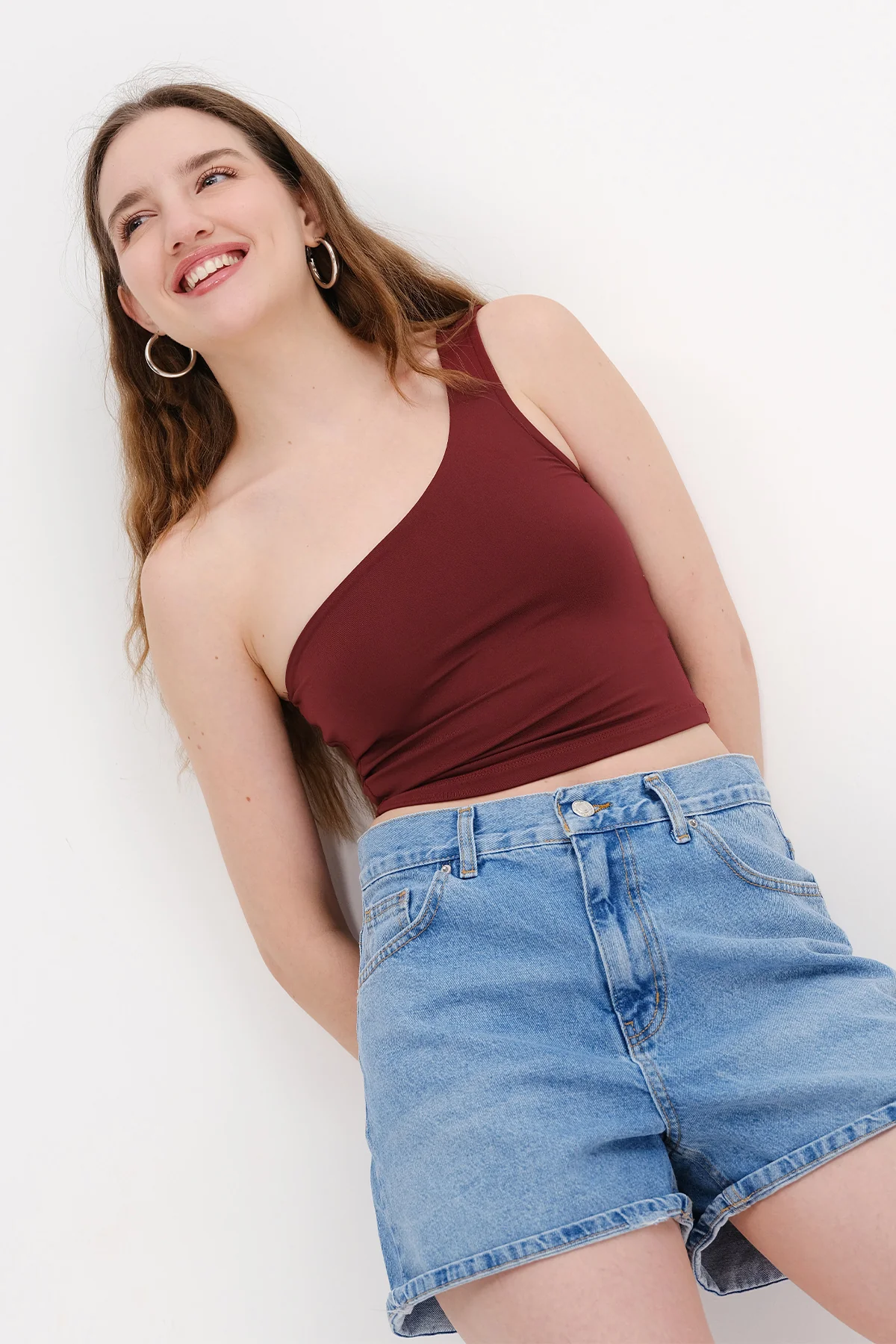 One-Shoulder Crop Bustier - Image 5