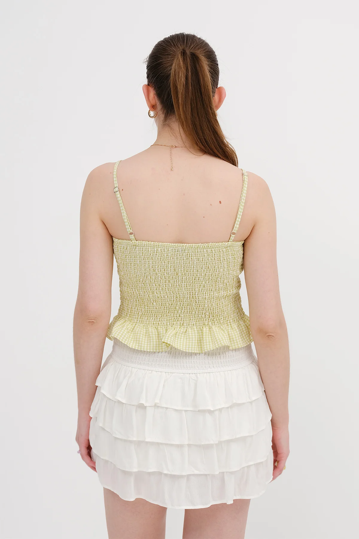 Patterned Button-Up Blouse - Image 10