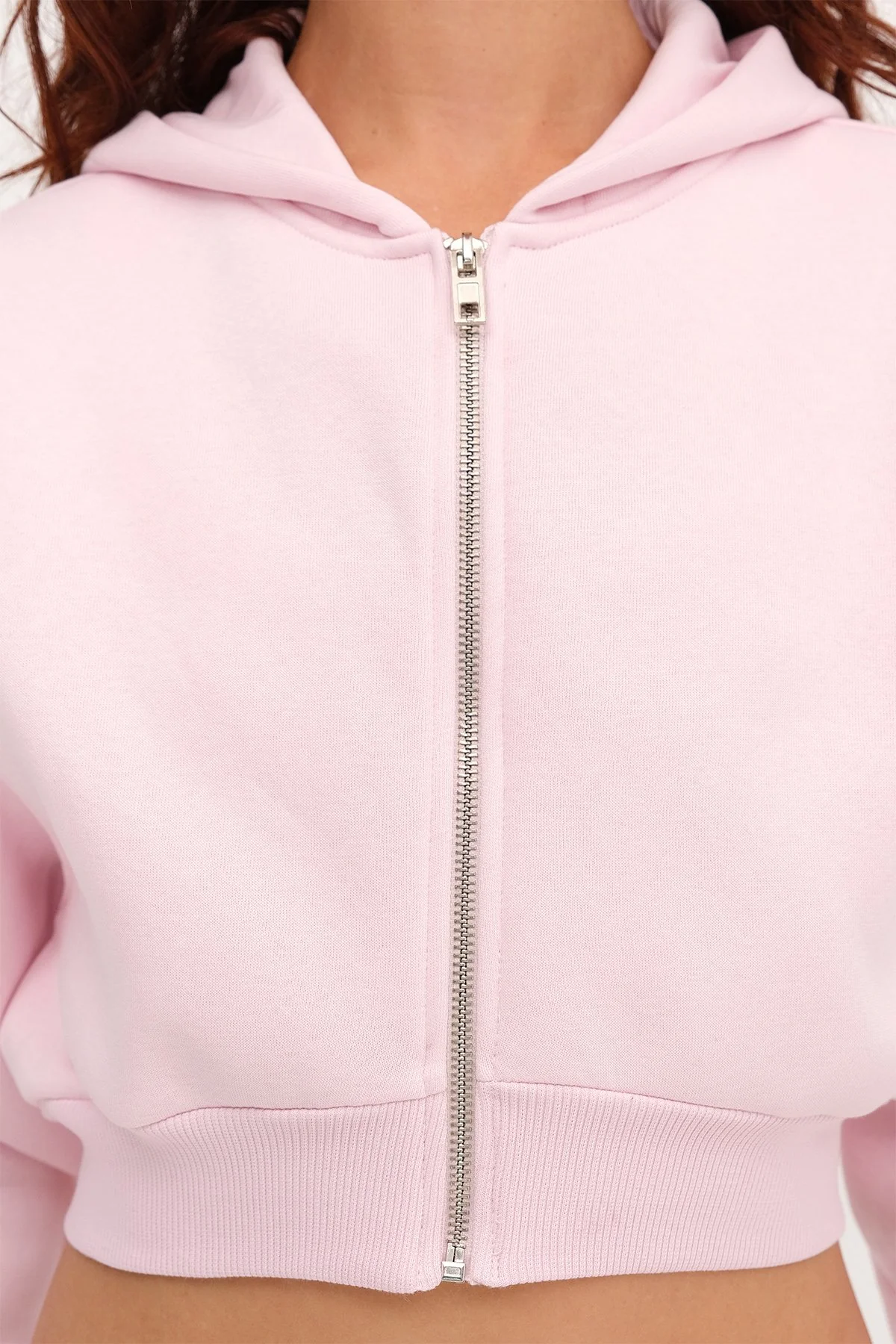 Raised Hooded Crop Sweatshirt - Image 37