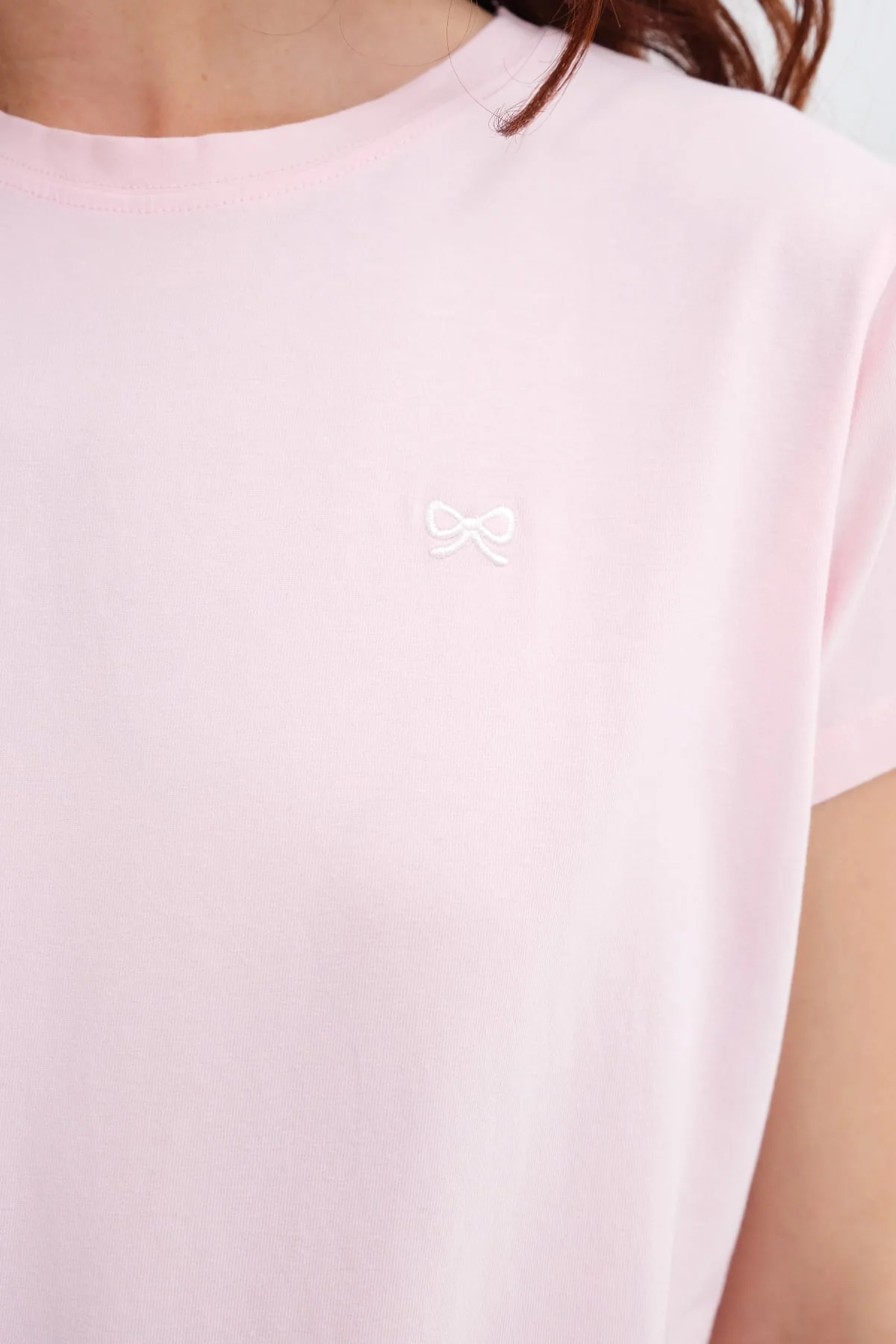 Ribbon Embroidered T-shirt - Image 5