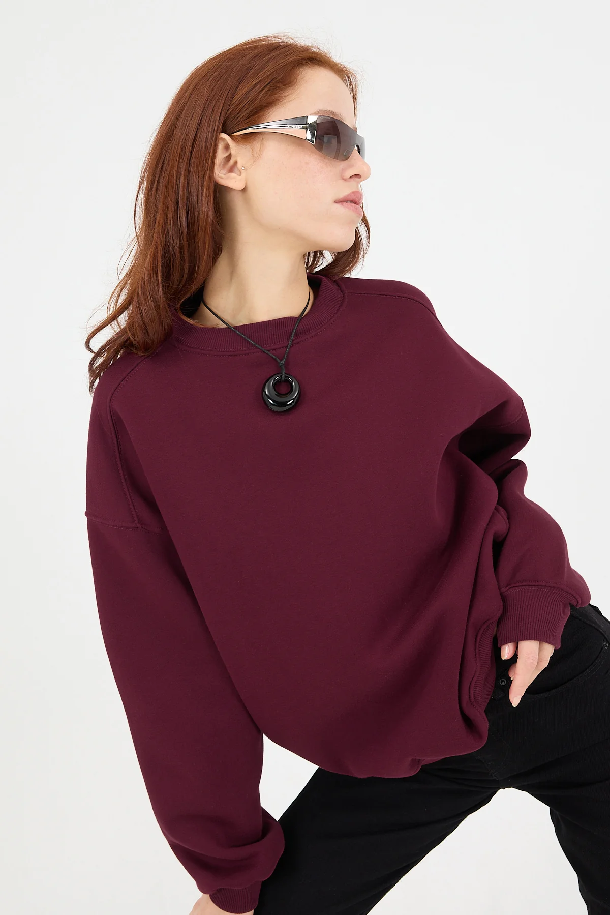 Round Neck Basic Sweatshirt - Image 18