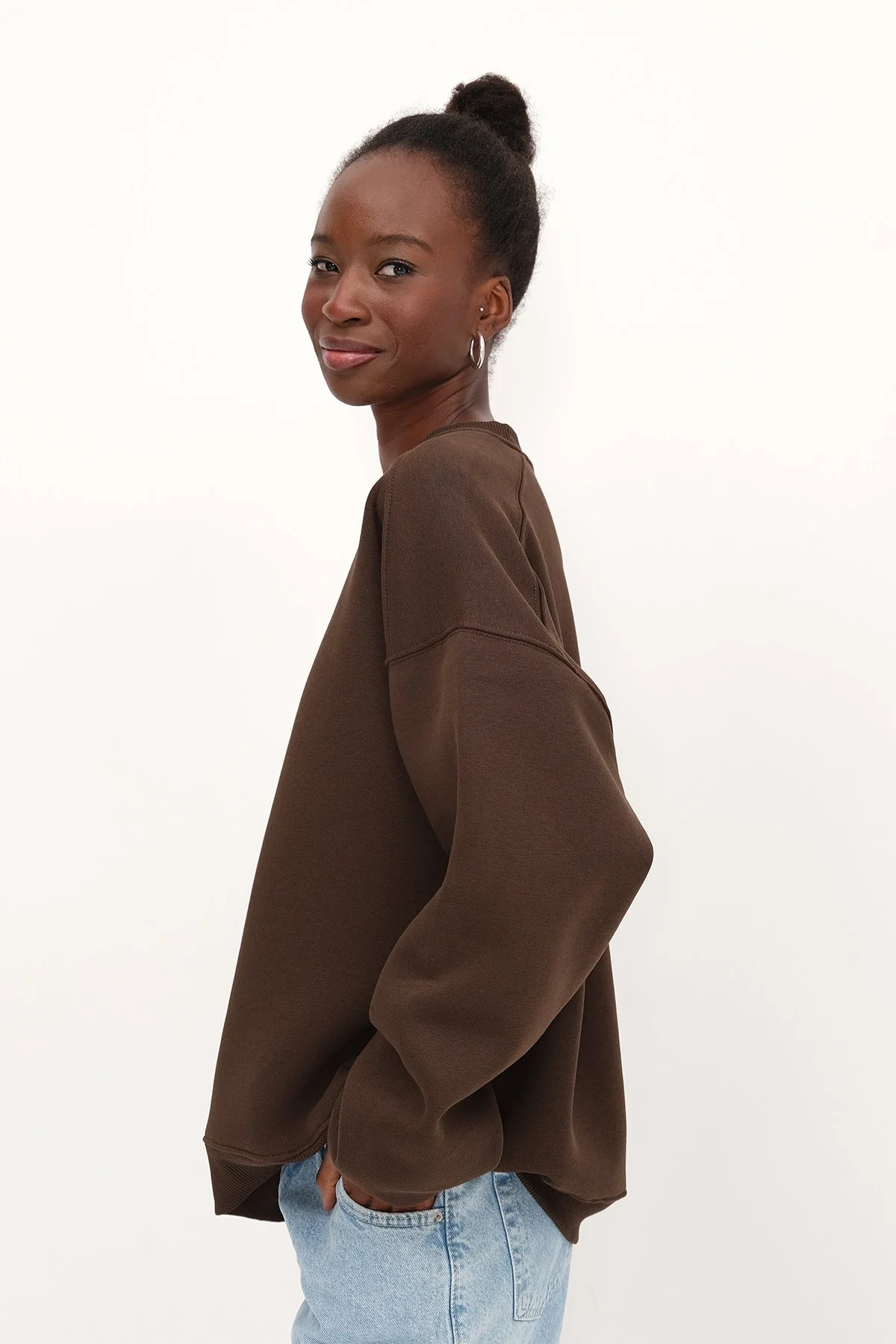 Round Neck Basic Sweatshirt - Image 42