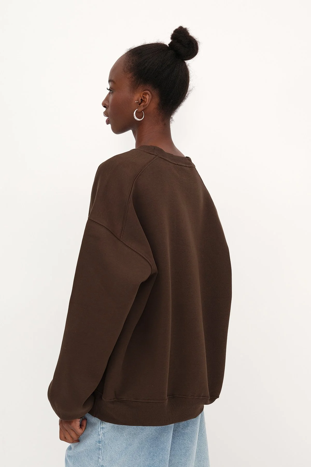 Round Neck Basic Sweatshirt - Image 46