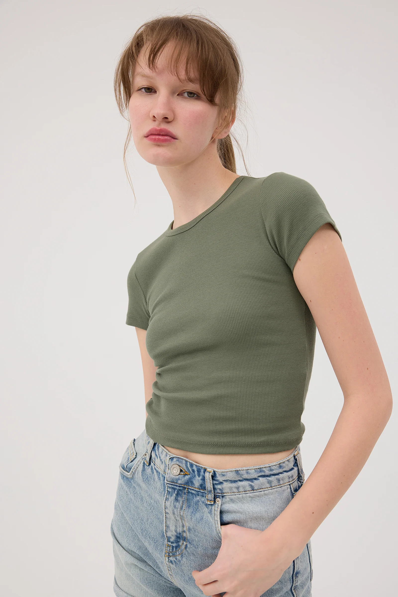 Round Neck Basic T-shirt - Image 51