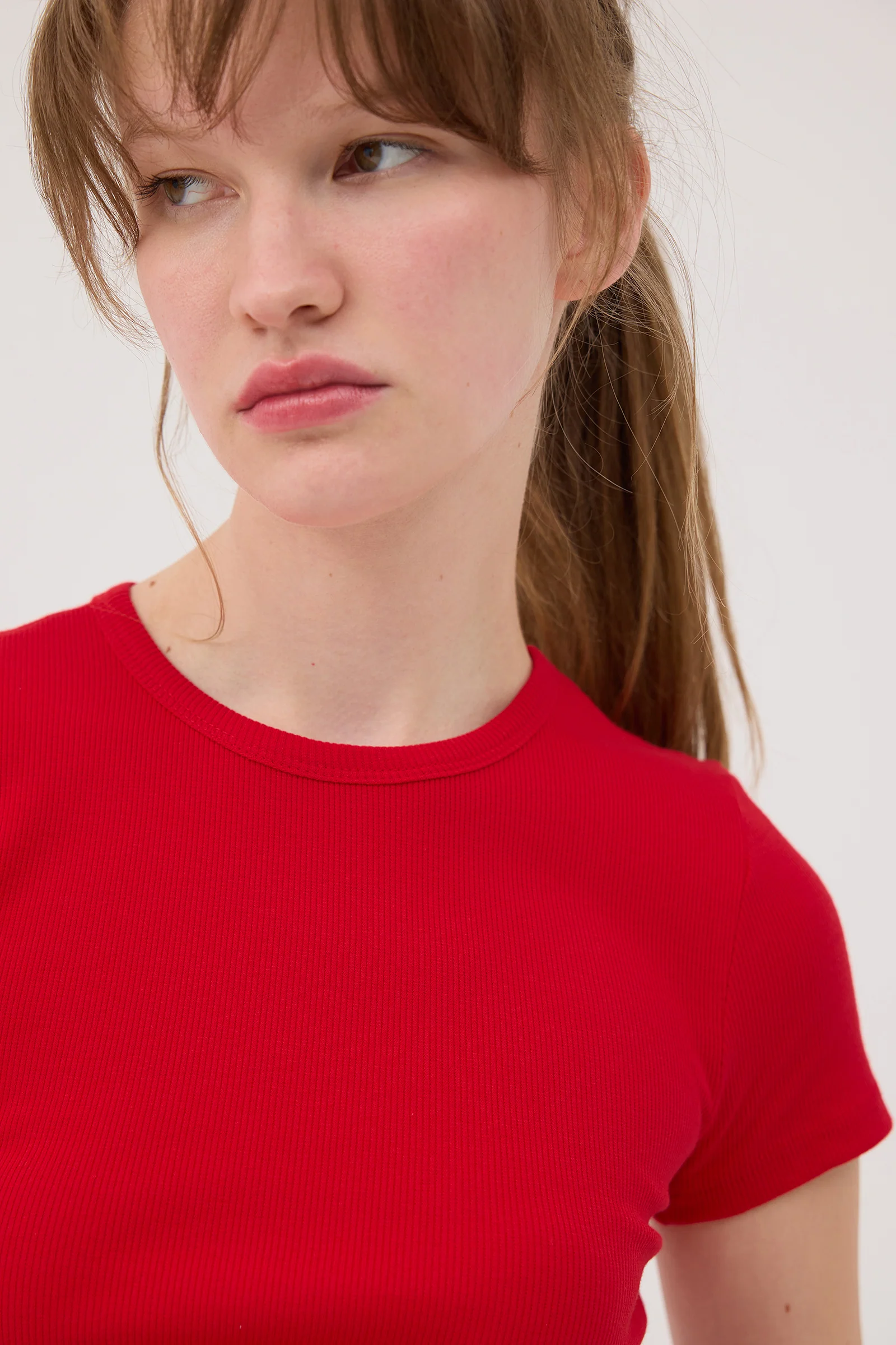 Round Neck Basic T-shirt - Image 58