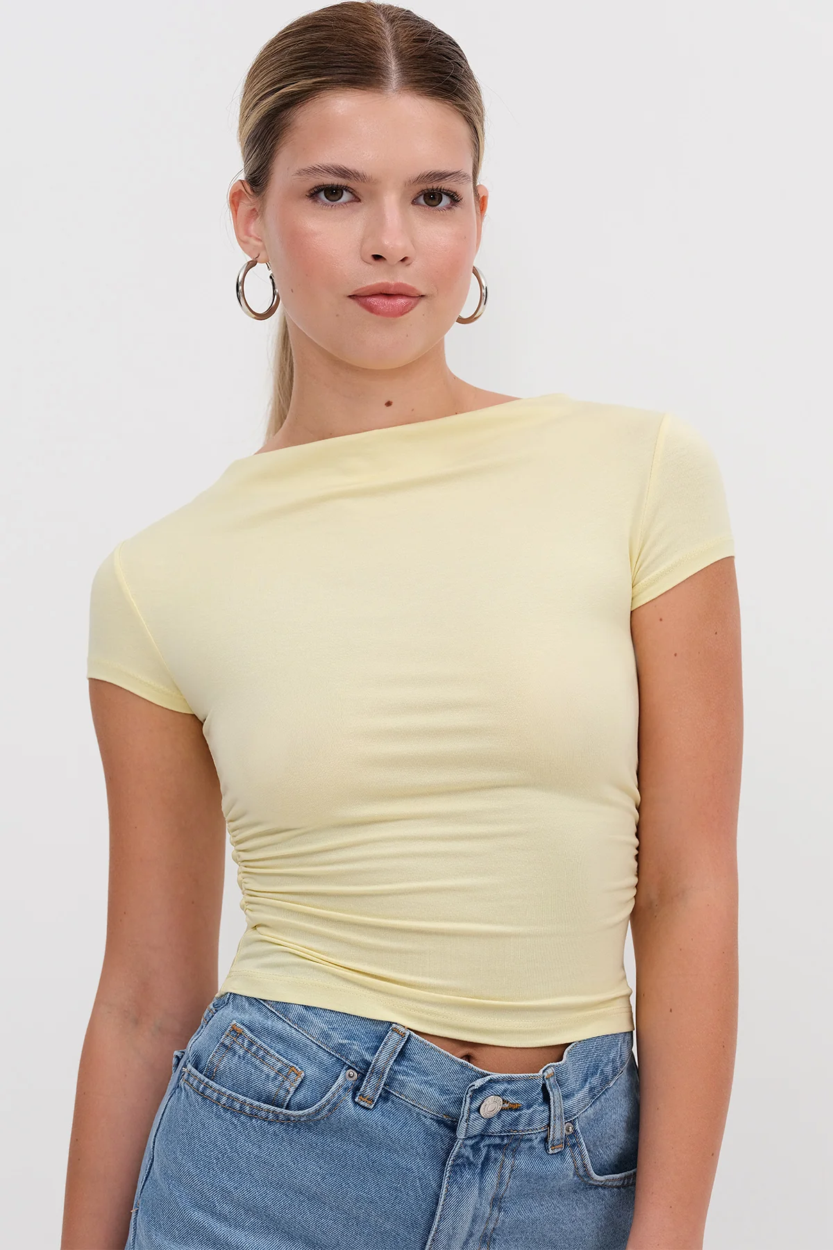 Ruched Side T-Shirt - Image 11