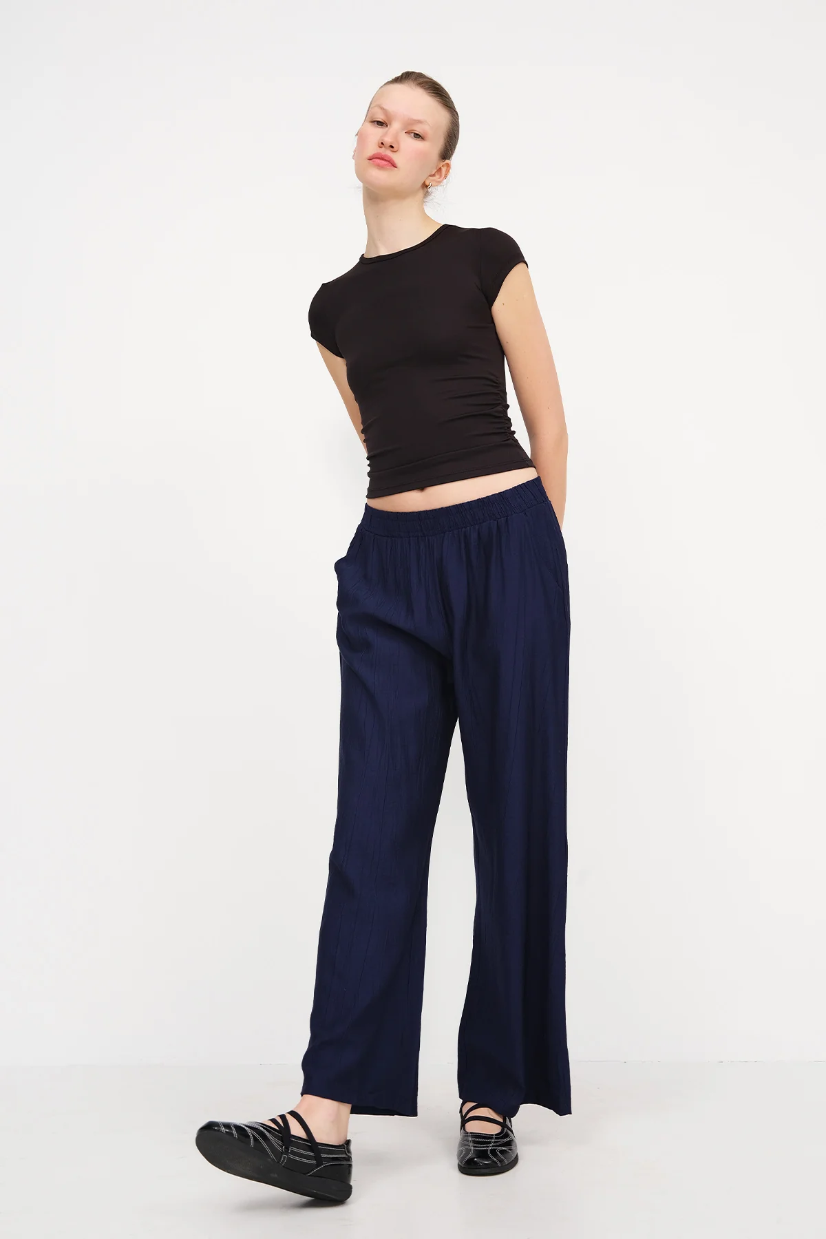 Side Pleated T-shirt - Image 17