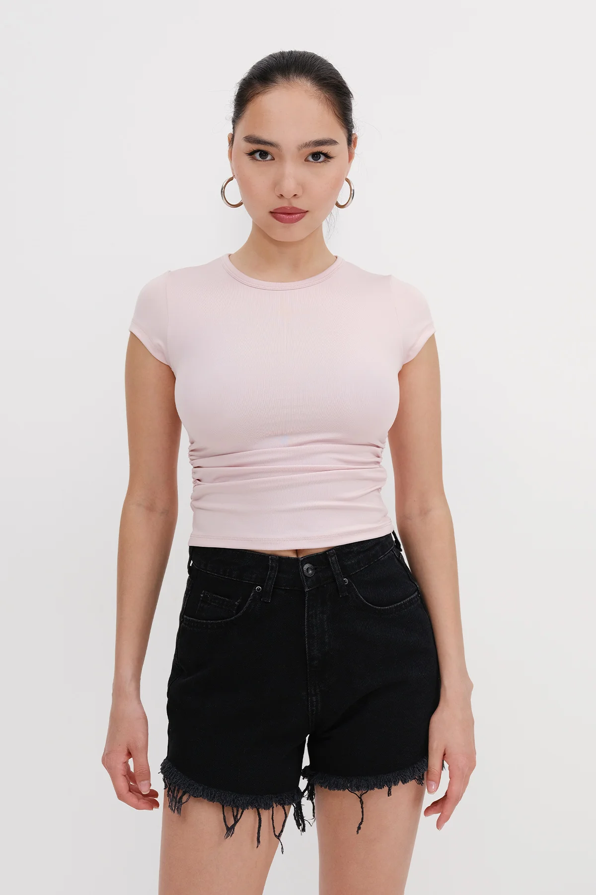 Side Pleated T-shirt - Image 5