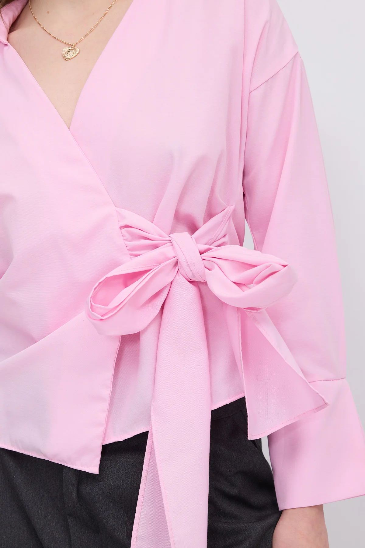 Side Tie Shirt - Image 15