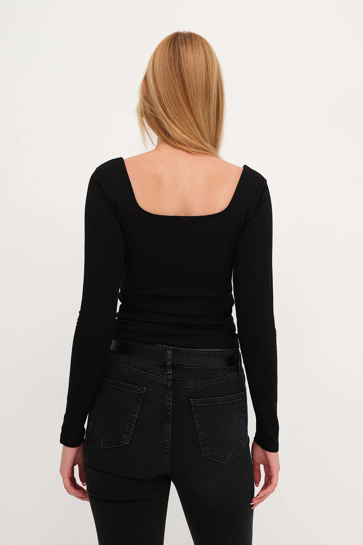 Square Neck Basic Blouse - Image 11