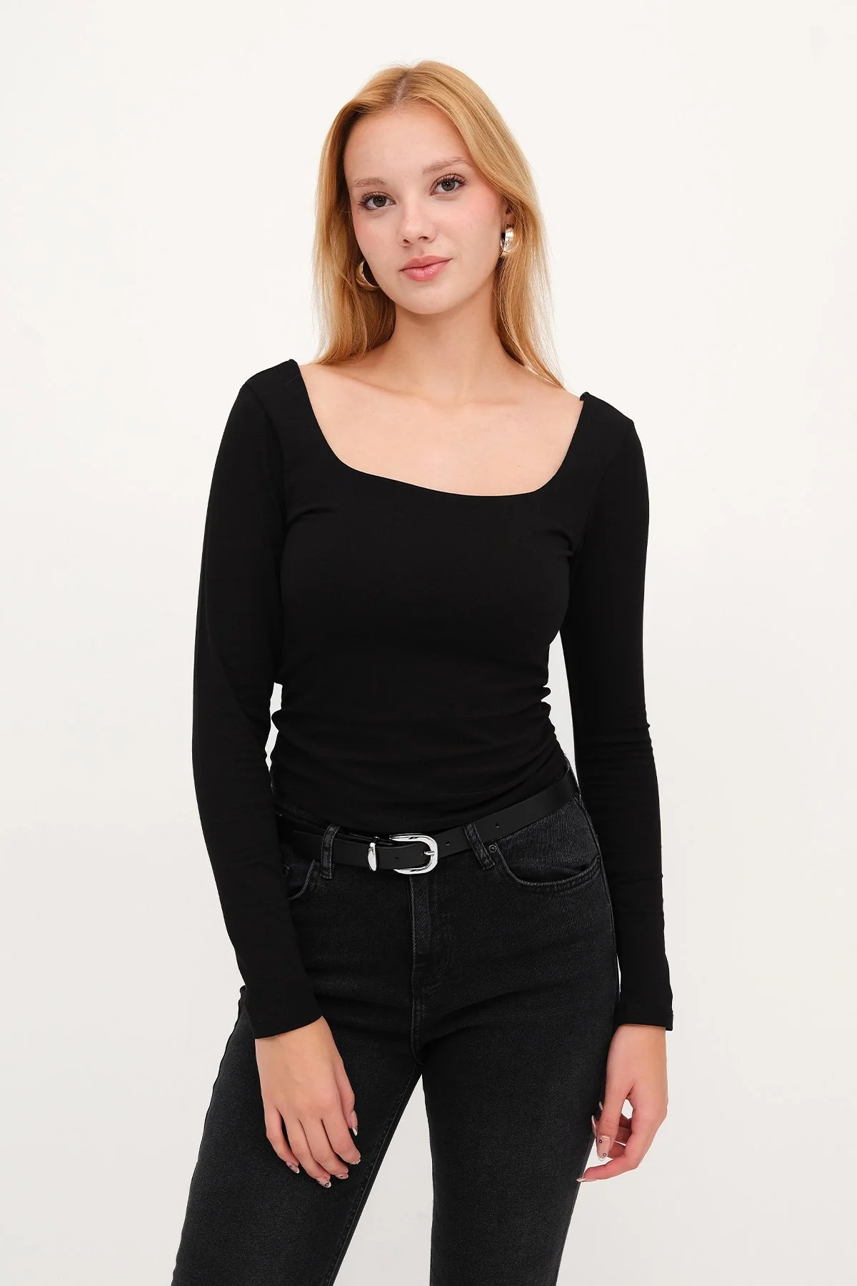Square Neck Basic Blouse - Image 12