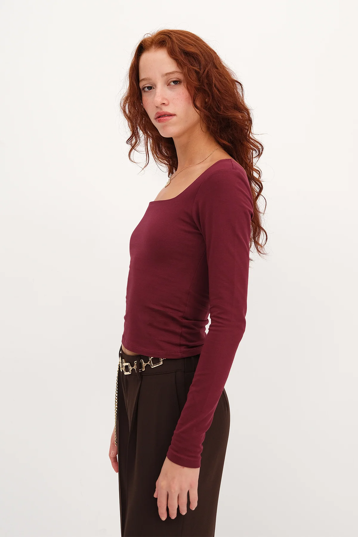 Square Neck Basic Blouse - Image 14