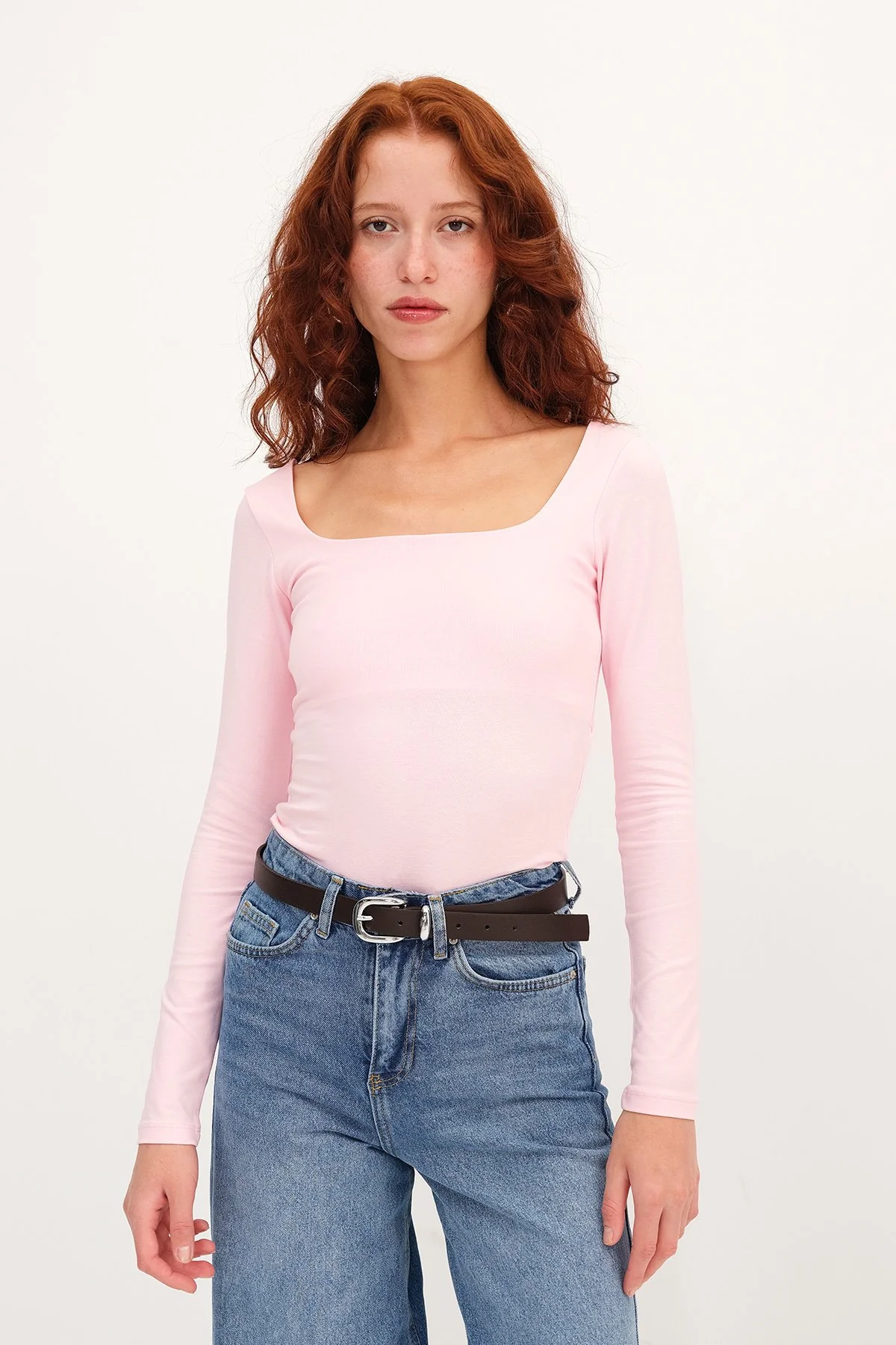 Square Neck Basic Blouse - Image 18