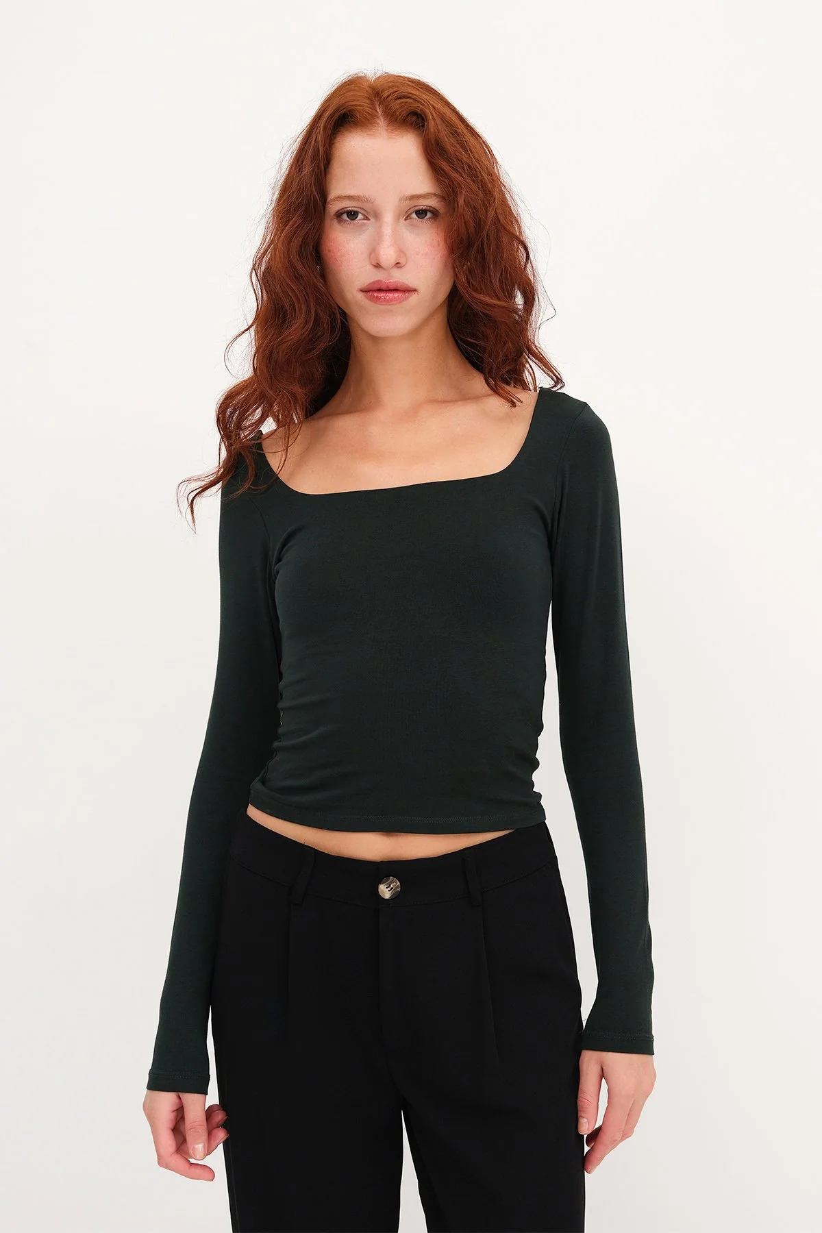 Square Neck Basic Blouse - Image 24