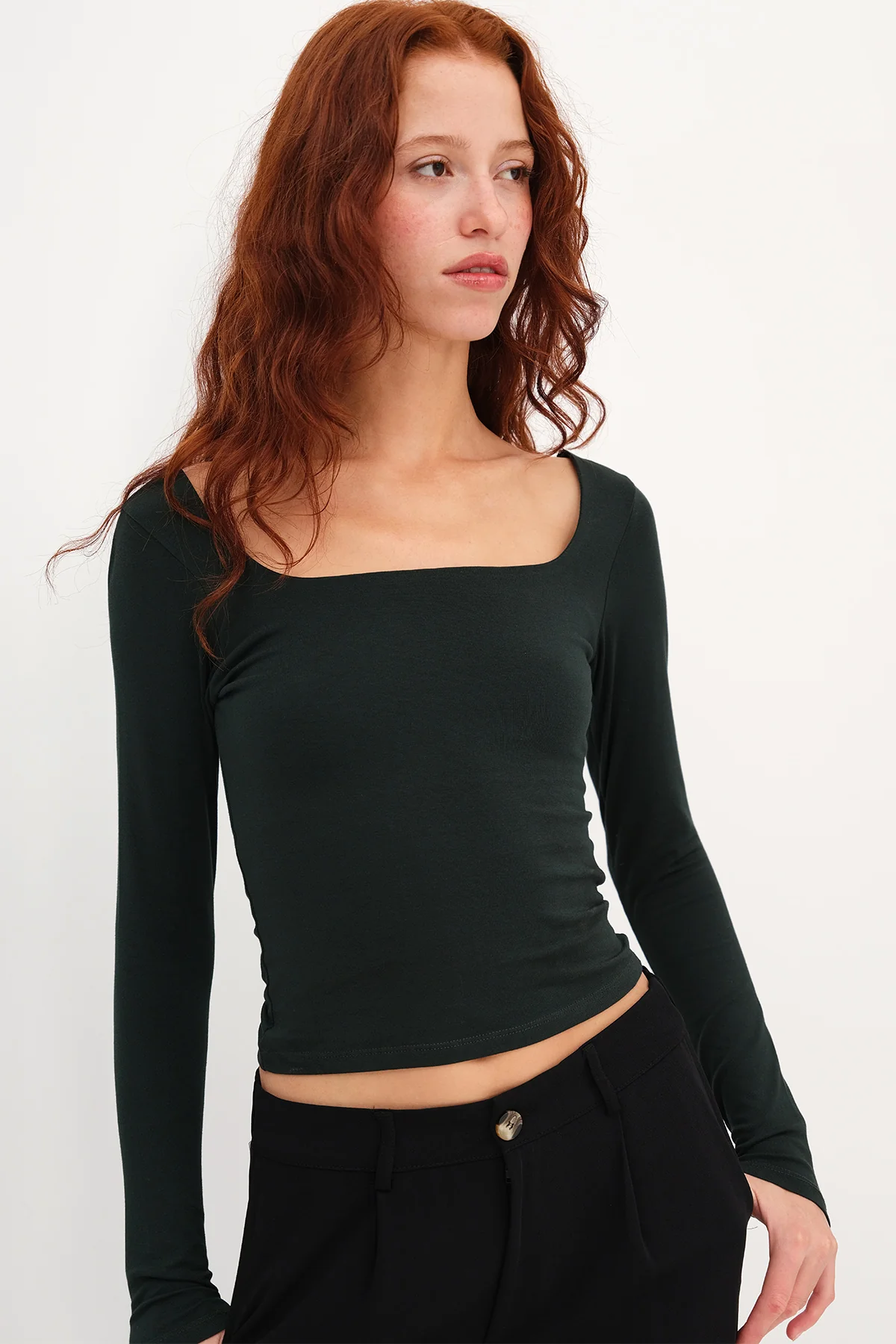Square Neck Basic Blouse - Image 25